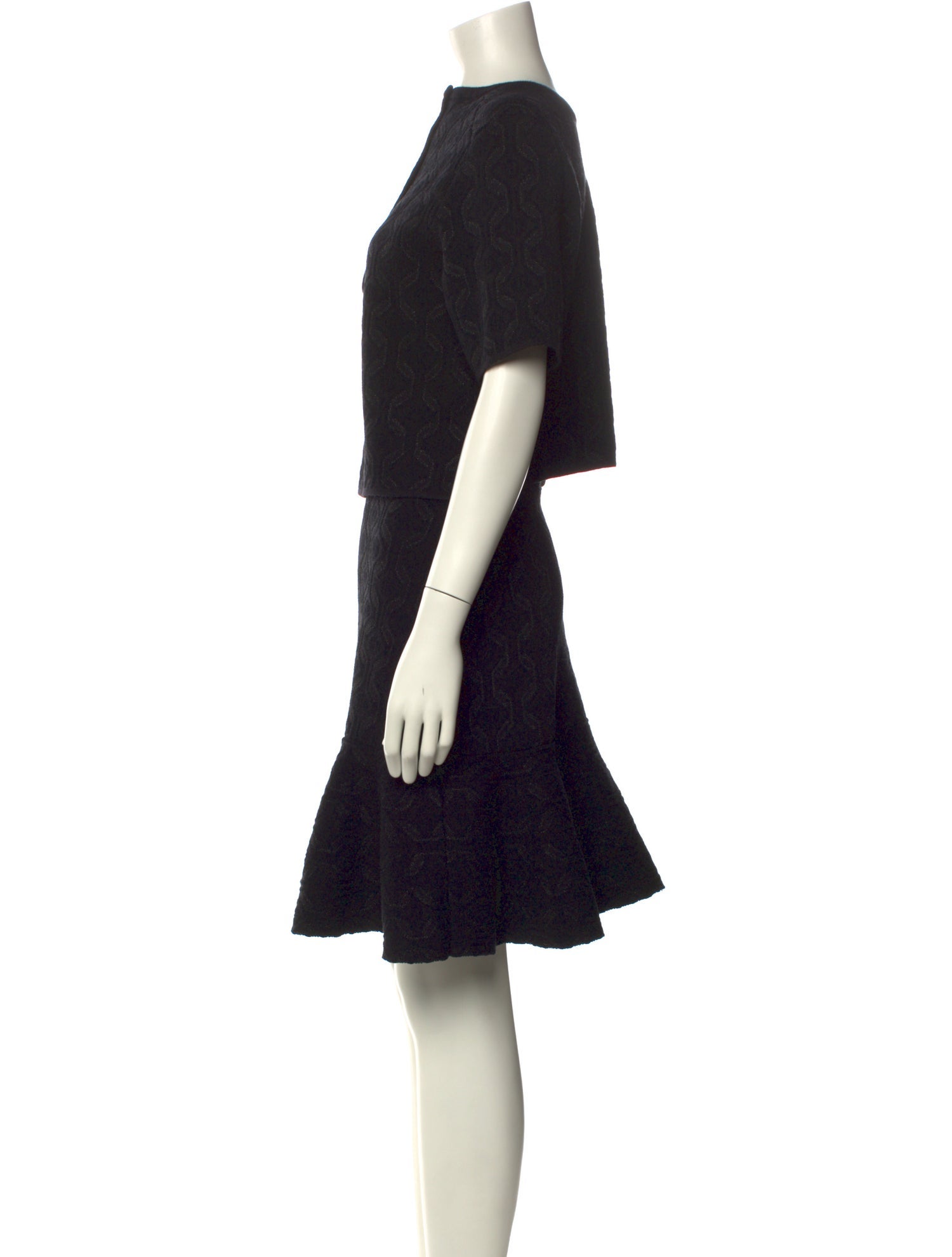 Maje Crew Neck Knee-Length Dress