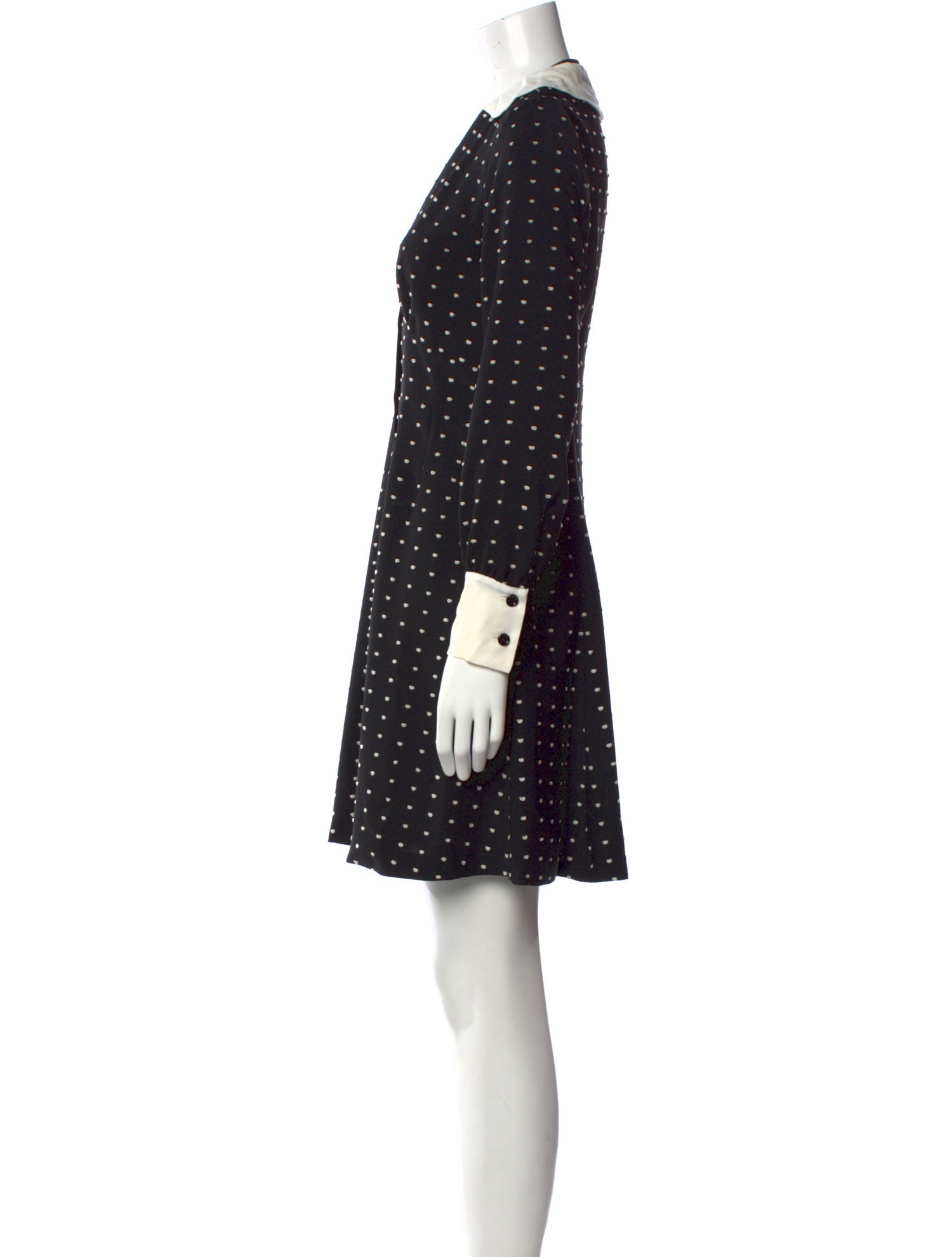 Maje Polka Dot Print Mini Dress