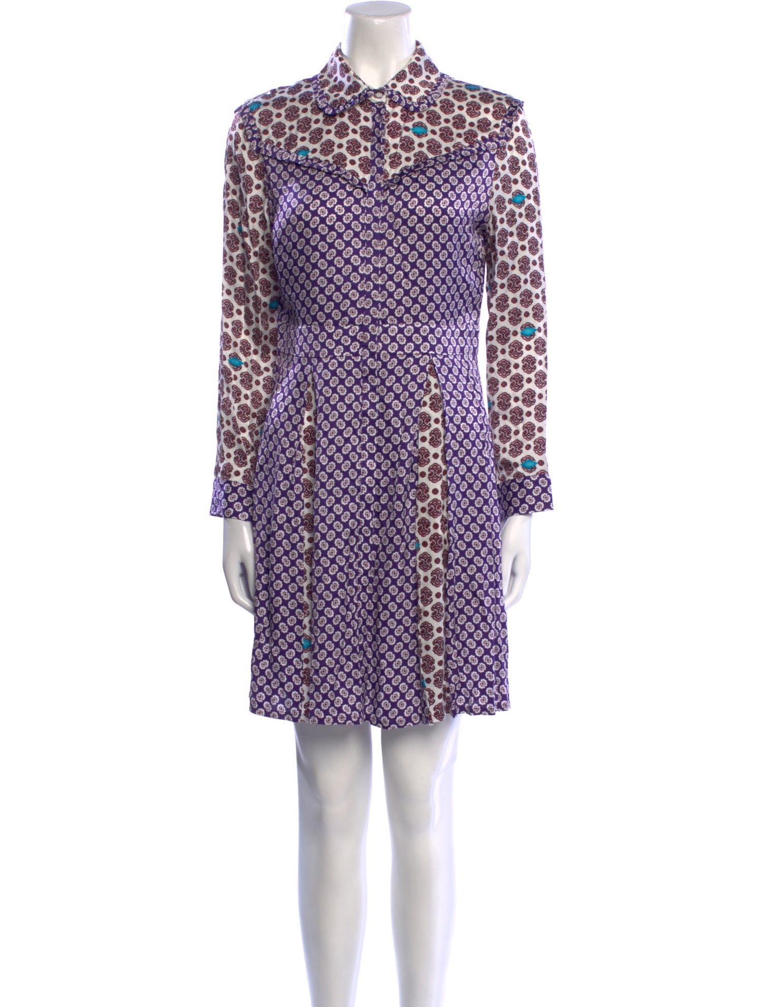 Maje Printed Mini Dress