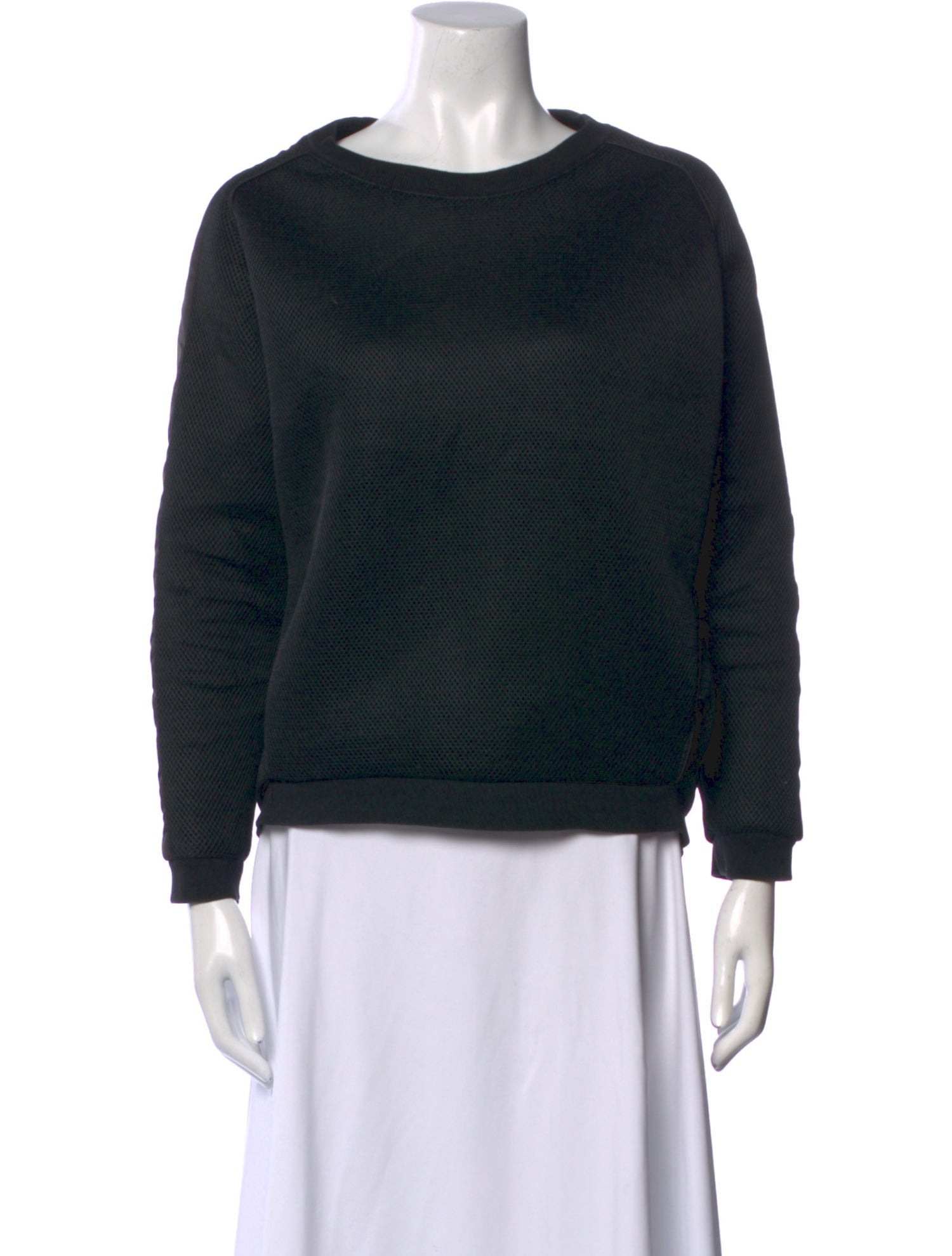 Maje Scoop Neck Long Sleeve Sweatshirt