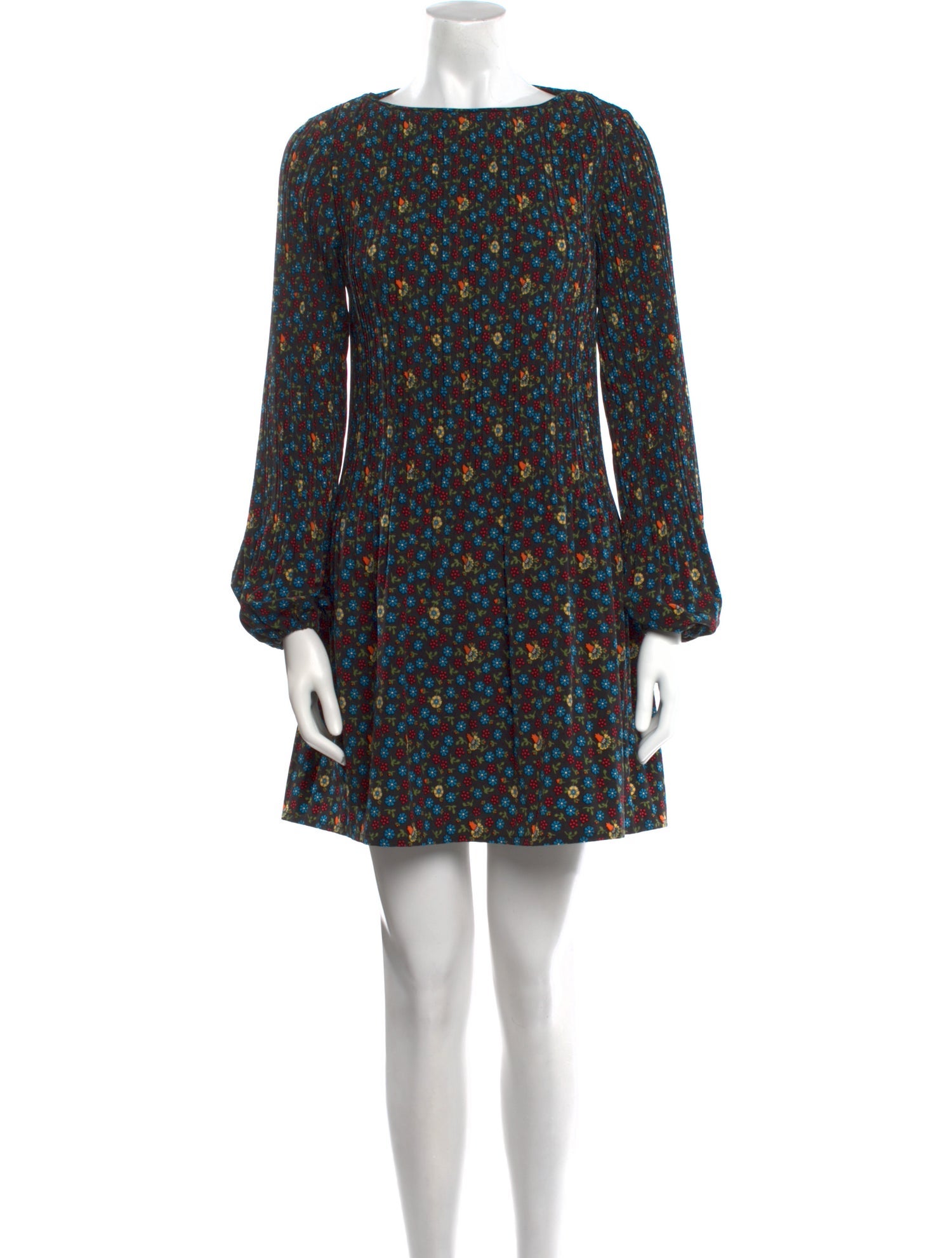 Maje Floral Print Mini Dress