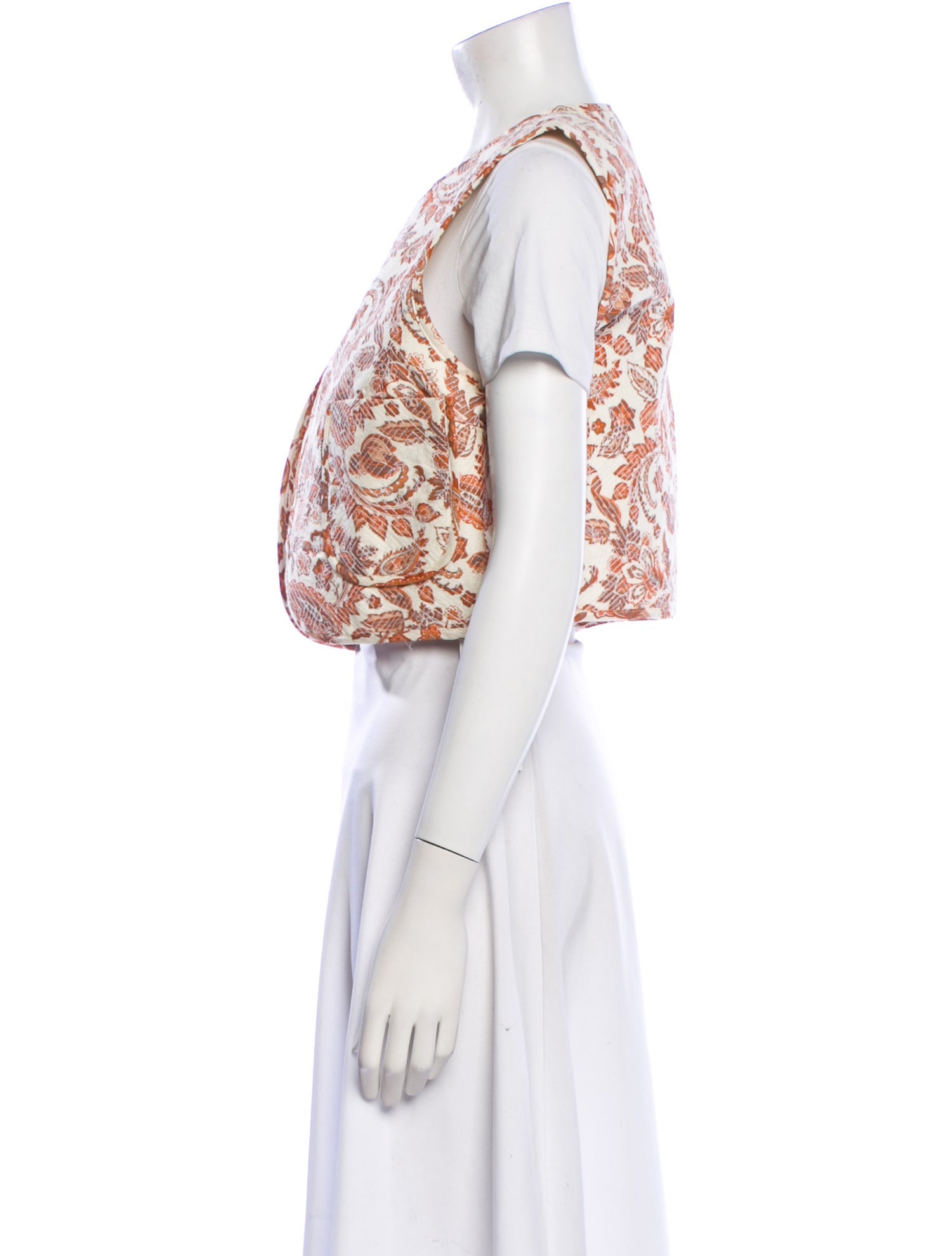 Maje Paisley Print Vest