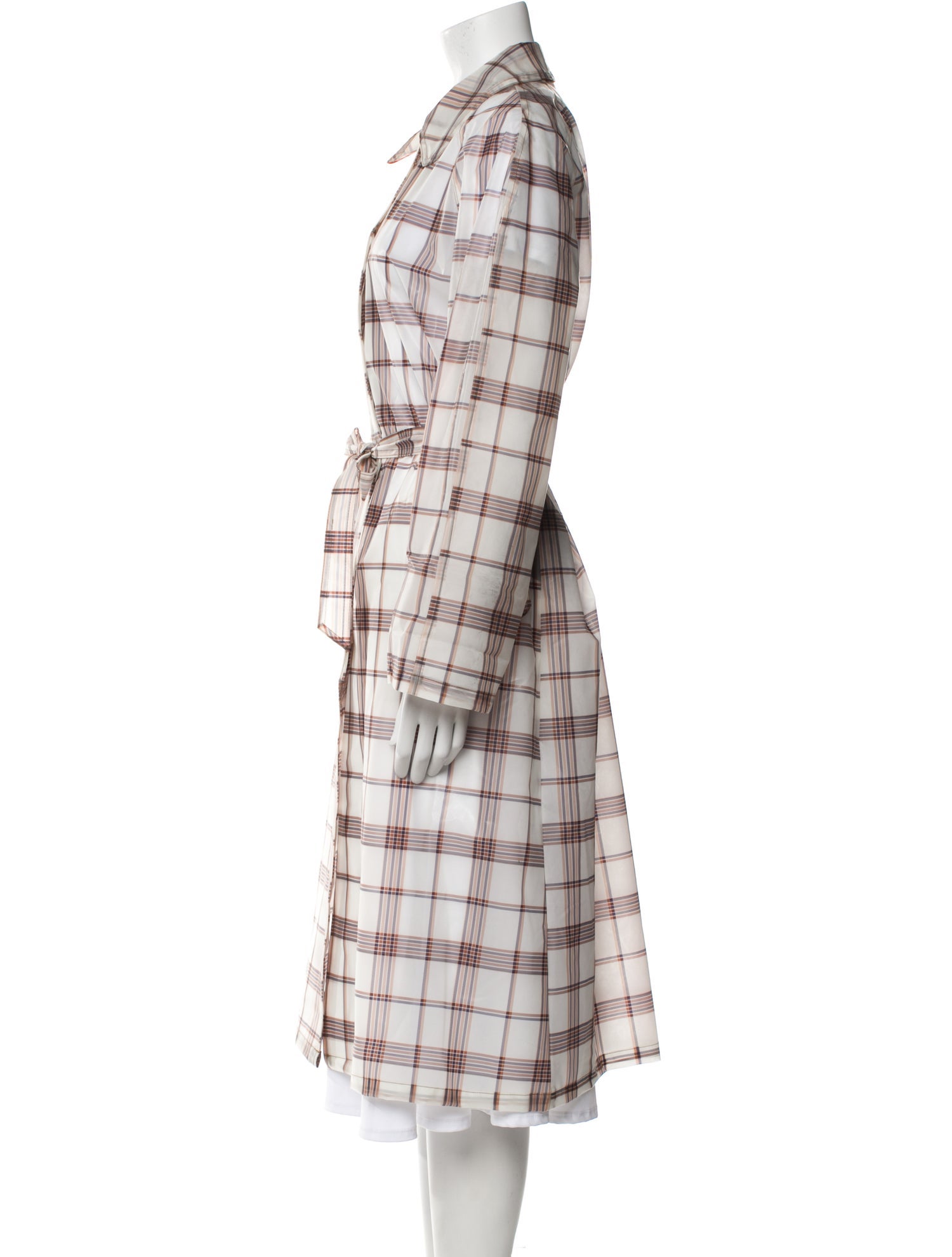 Maje PVC Plaid Print Jacket