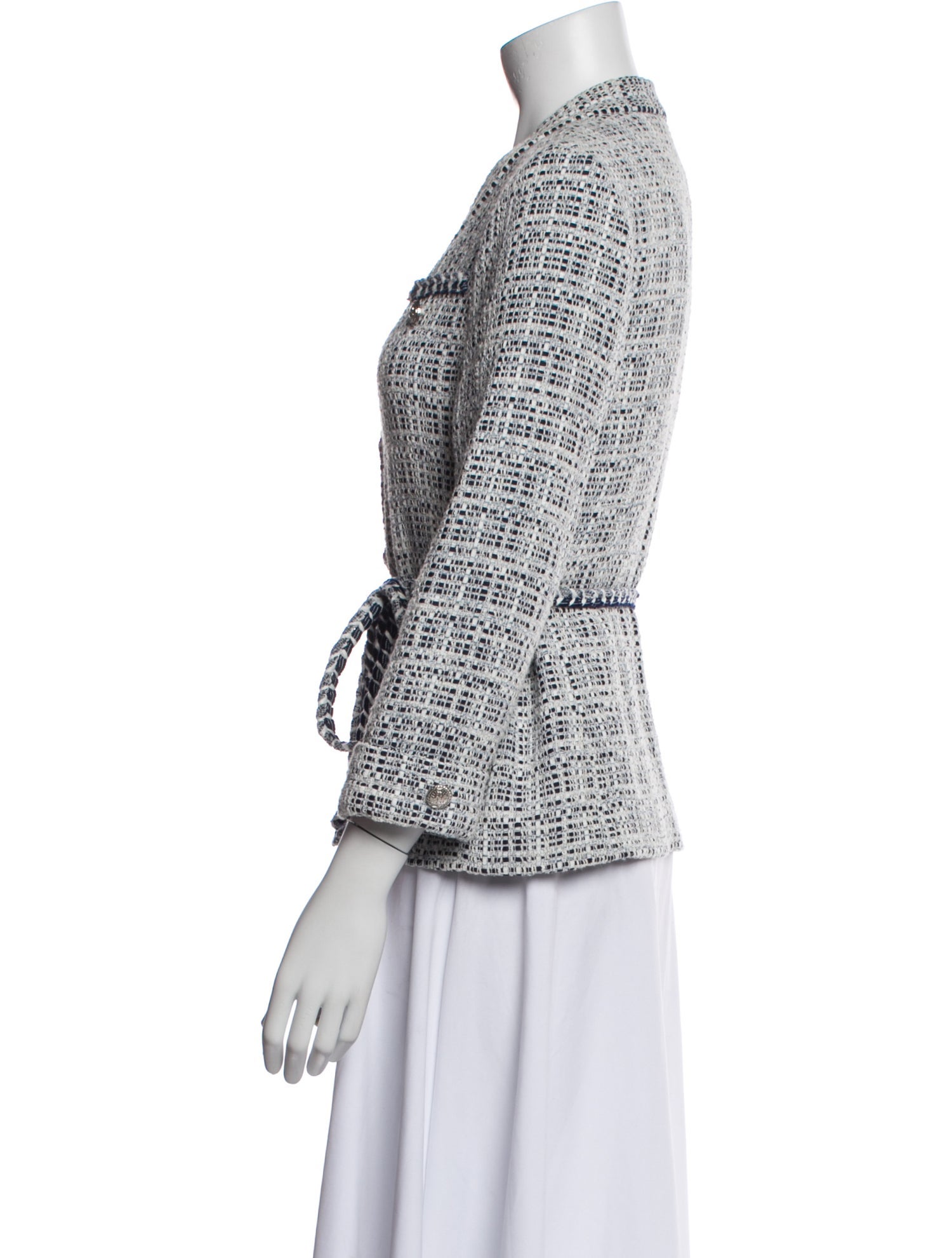 Maje Tweed Tweed Pattern Blazer