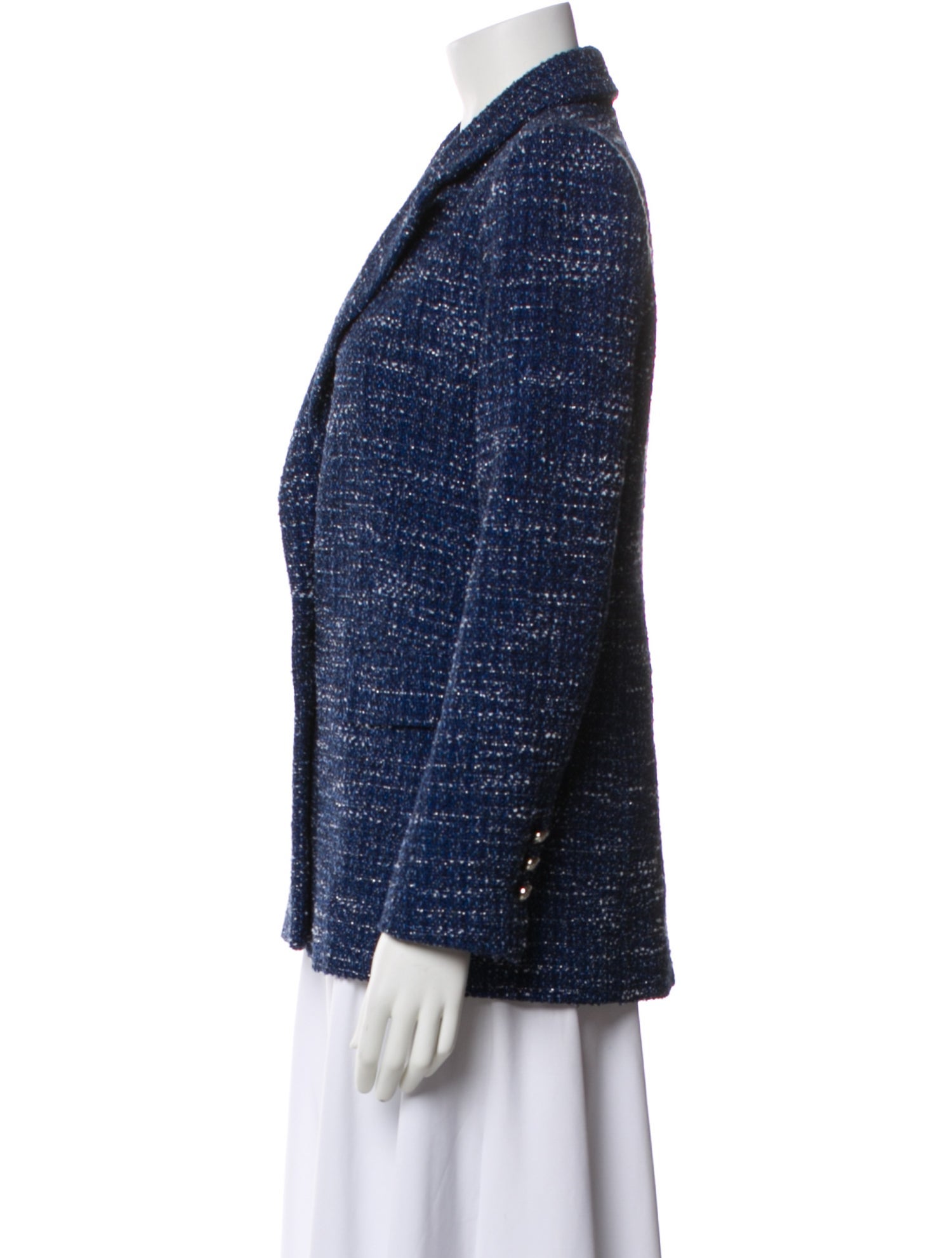 Maje Tweed Pattern Blazer
