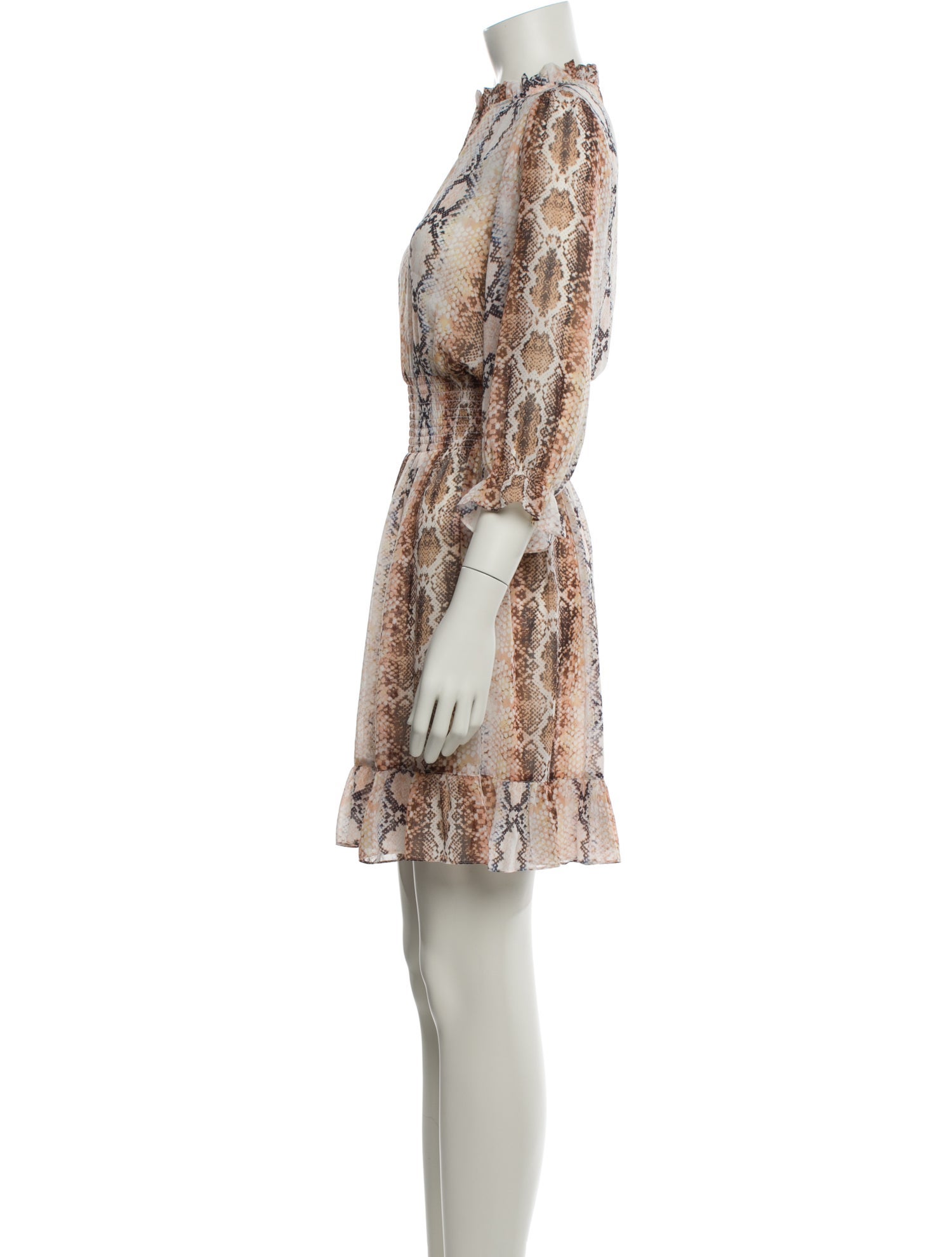 Maje Animal Print Mini Dress