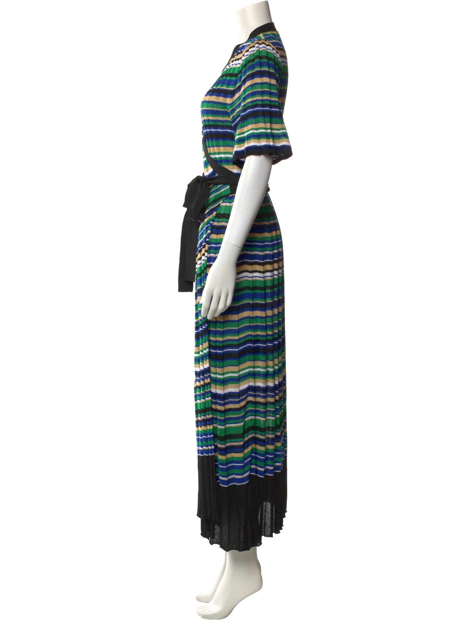 Maje Striped Long Dress