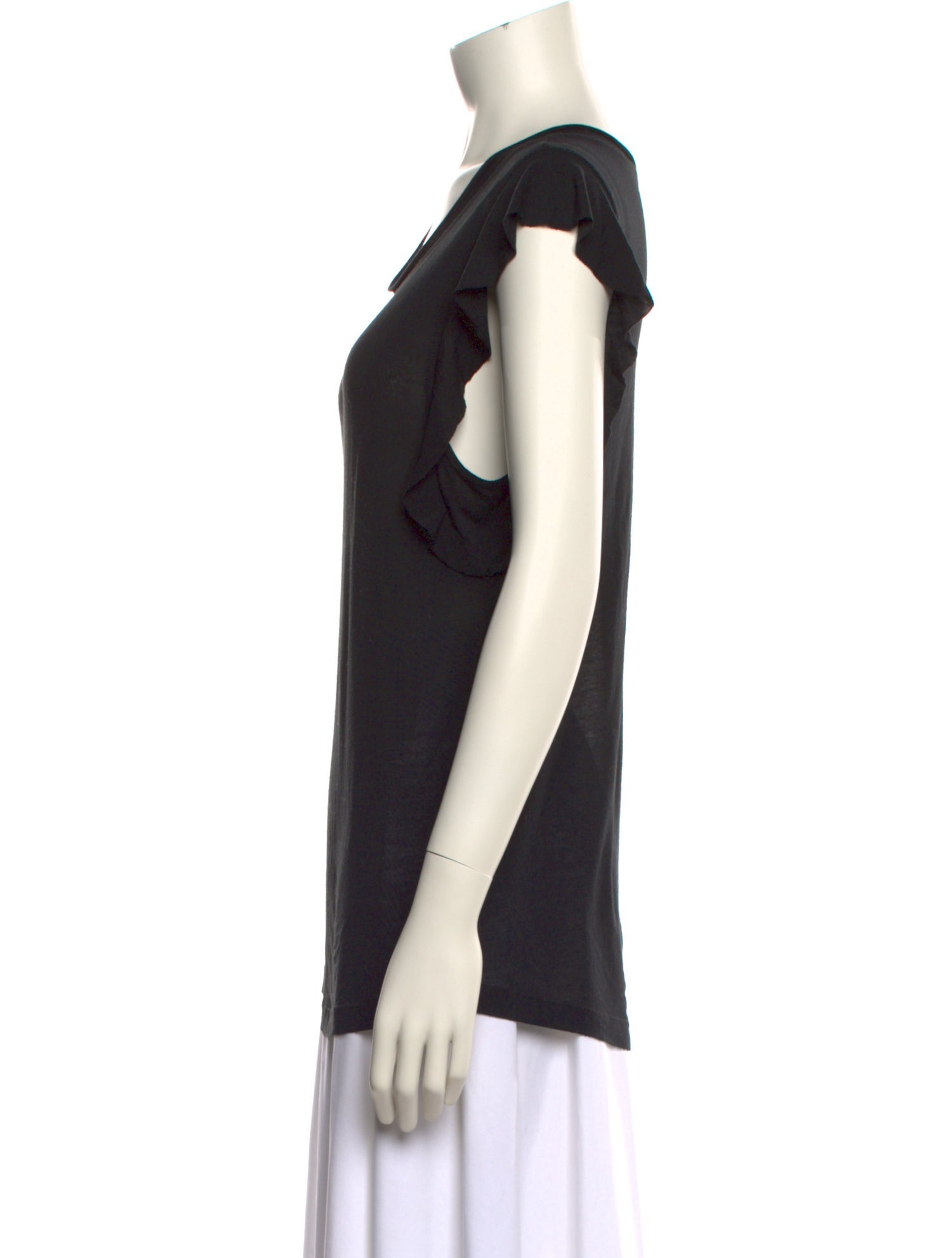 Maje Scoop Neck Short Sleeve T-Shirt