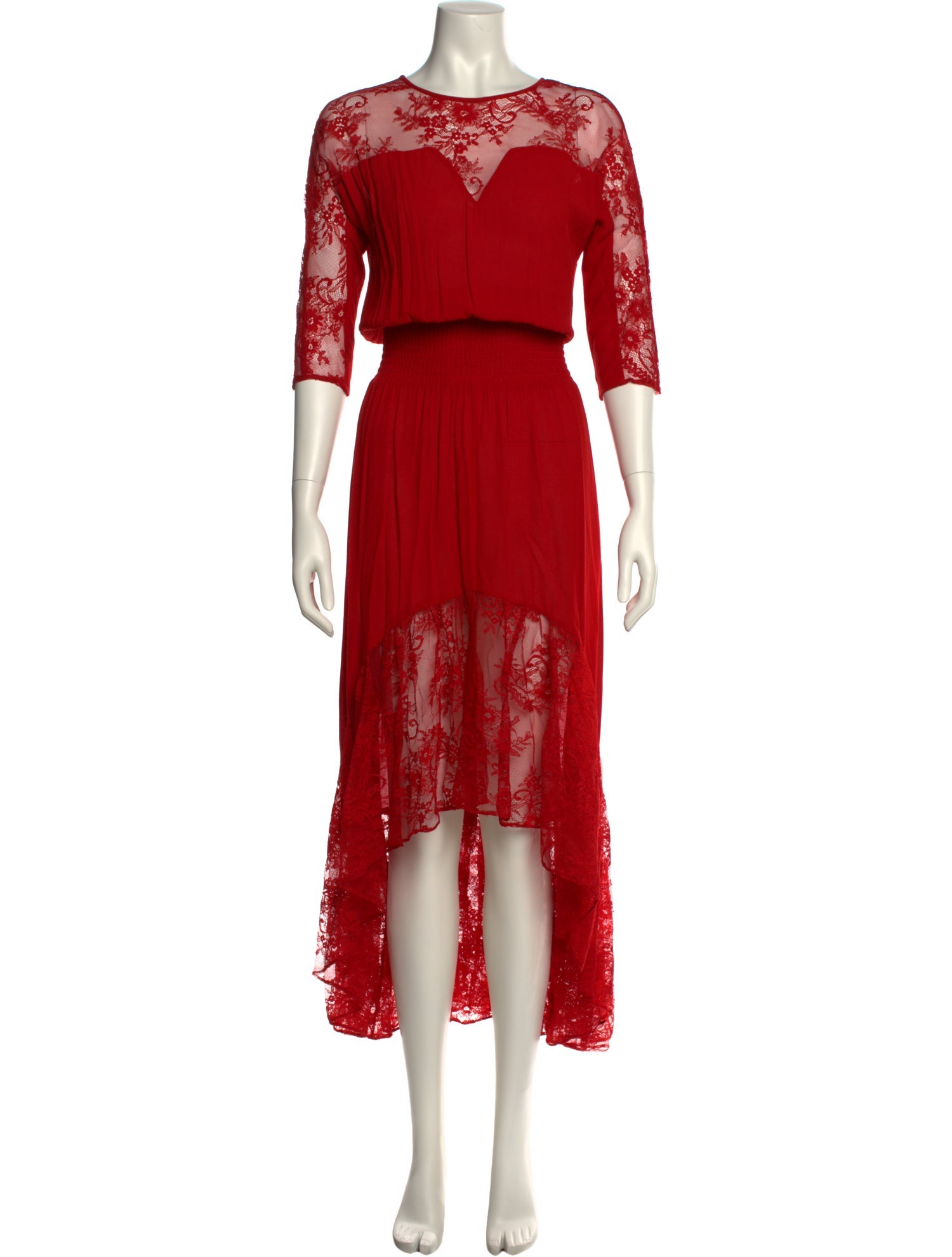 Maje Crew Neck Long Dress