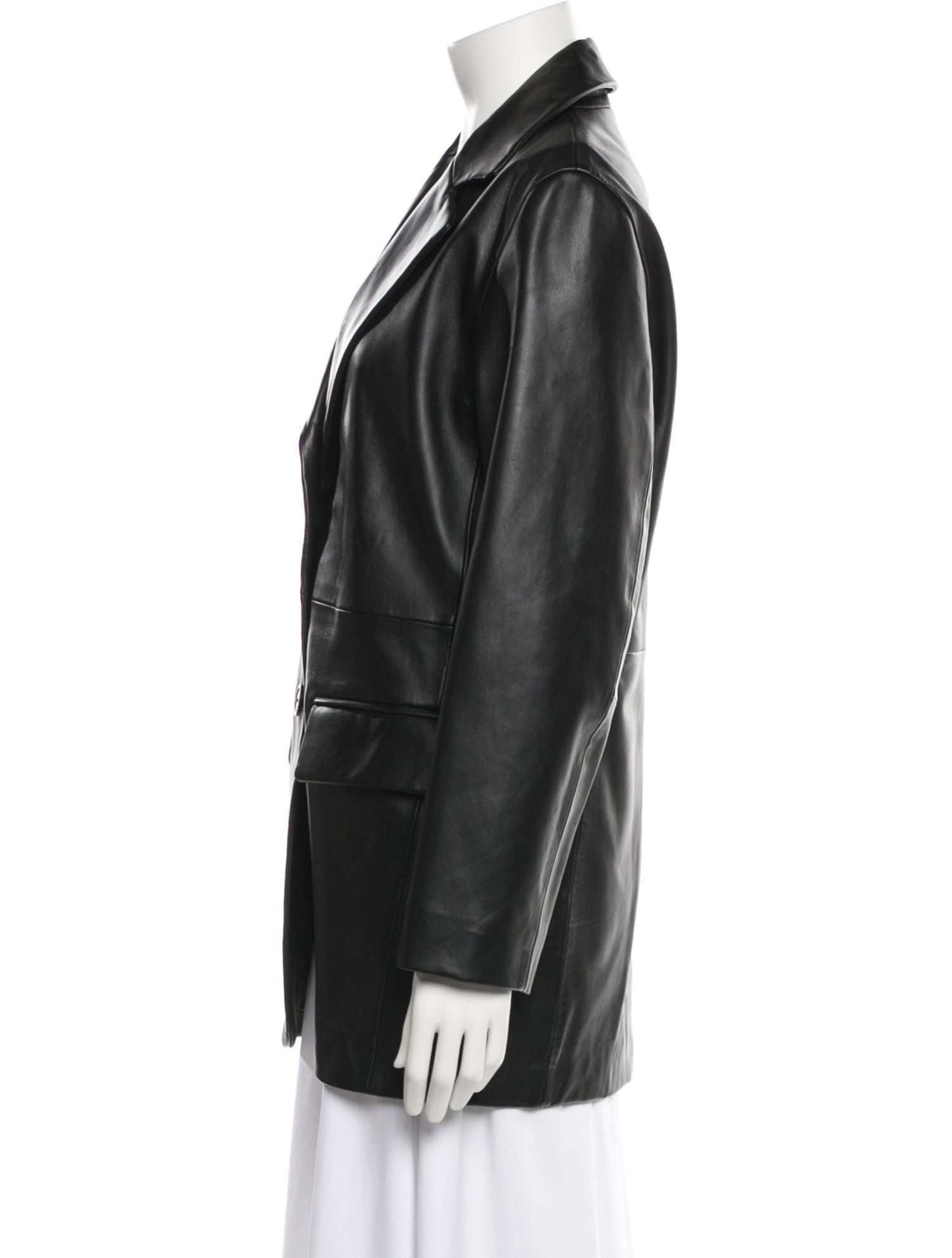 Maje Lamb Leather Coat