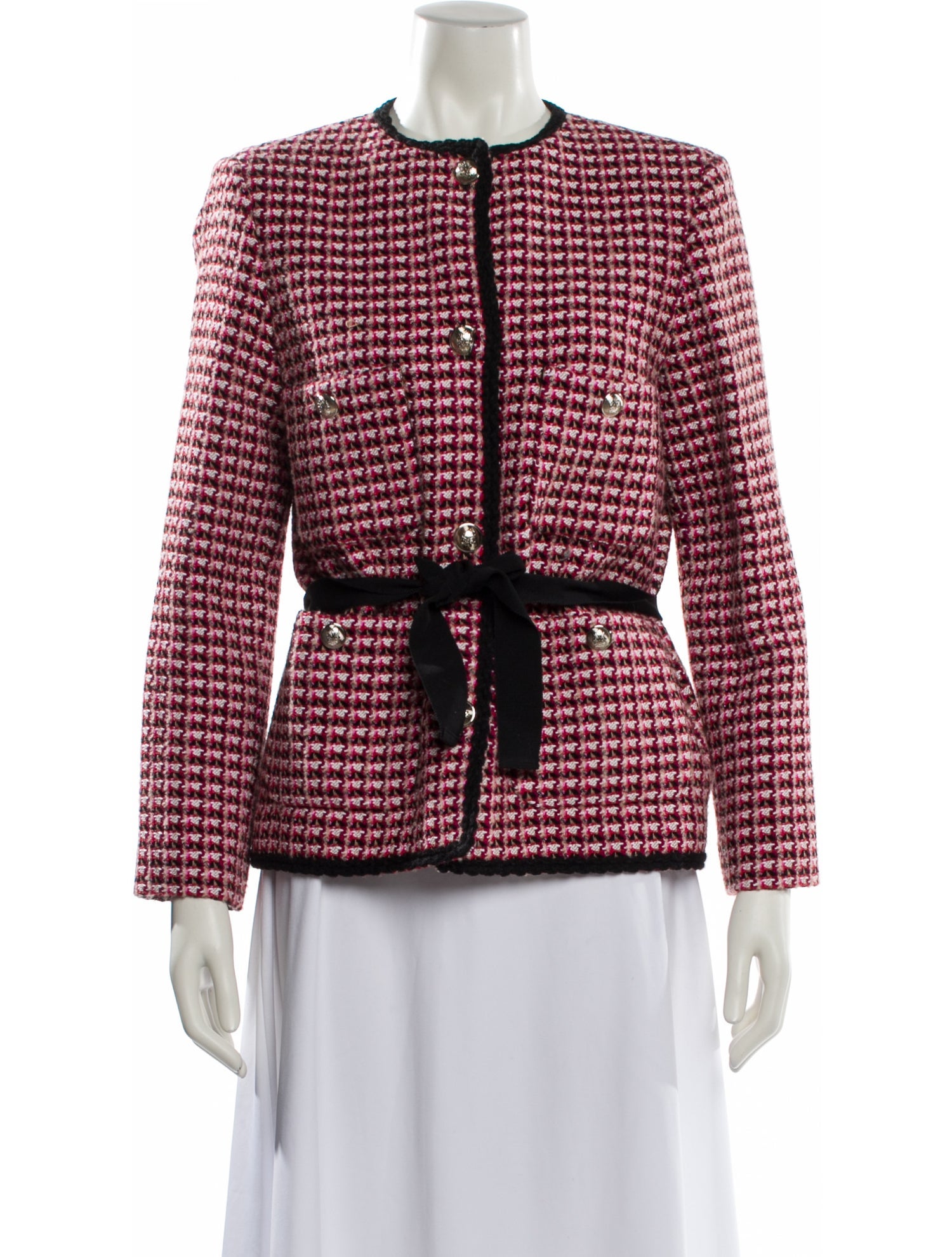 Maje Tweed Pattern Evening Jacket