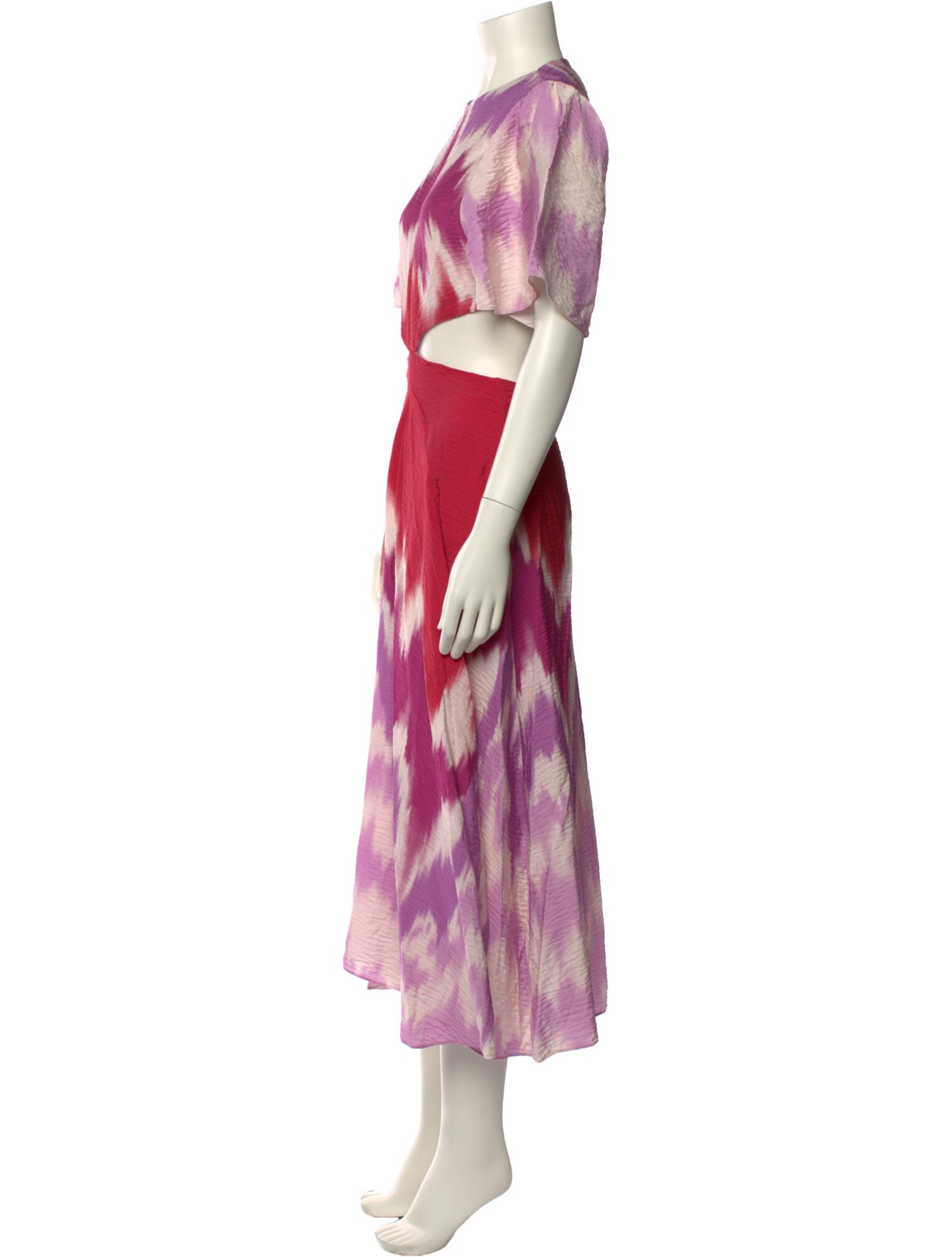 Maje Tie-Dye Print Long Dress