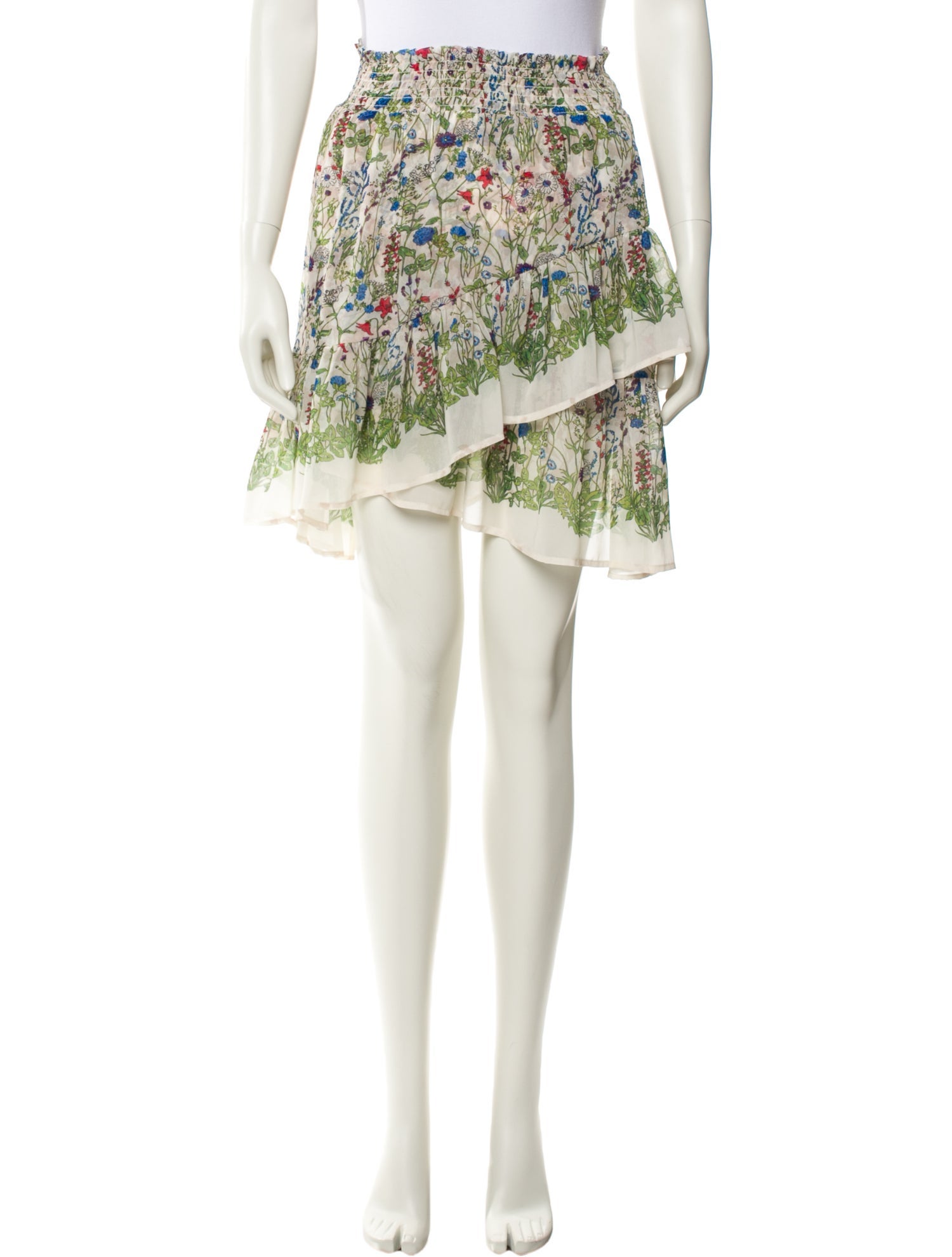 Maje Floral Print Knee-Length Skirt