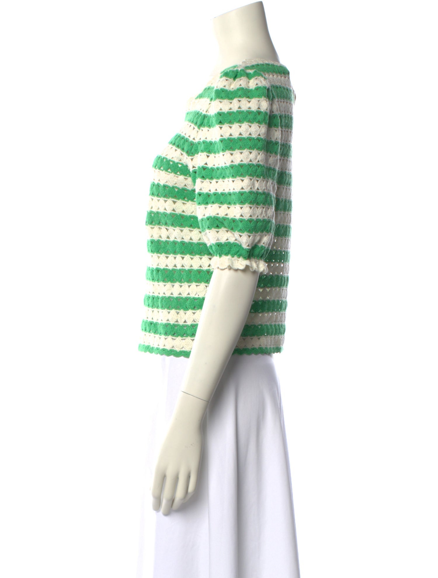 Maje Striped Crew Neck Sweater