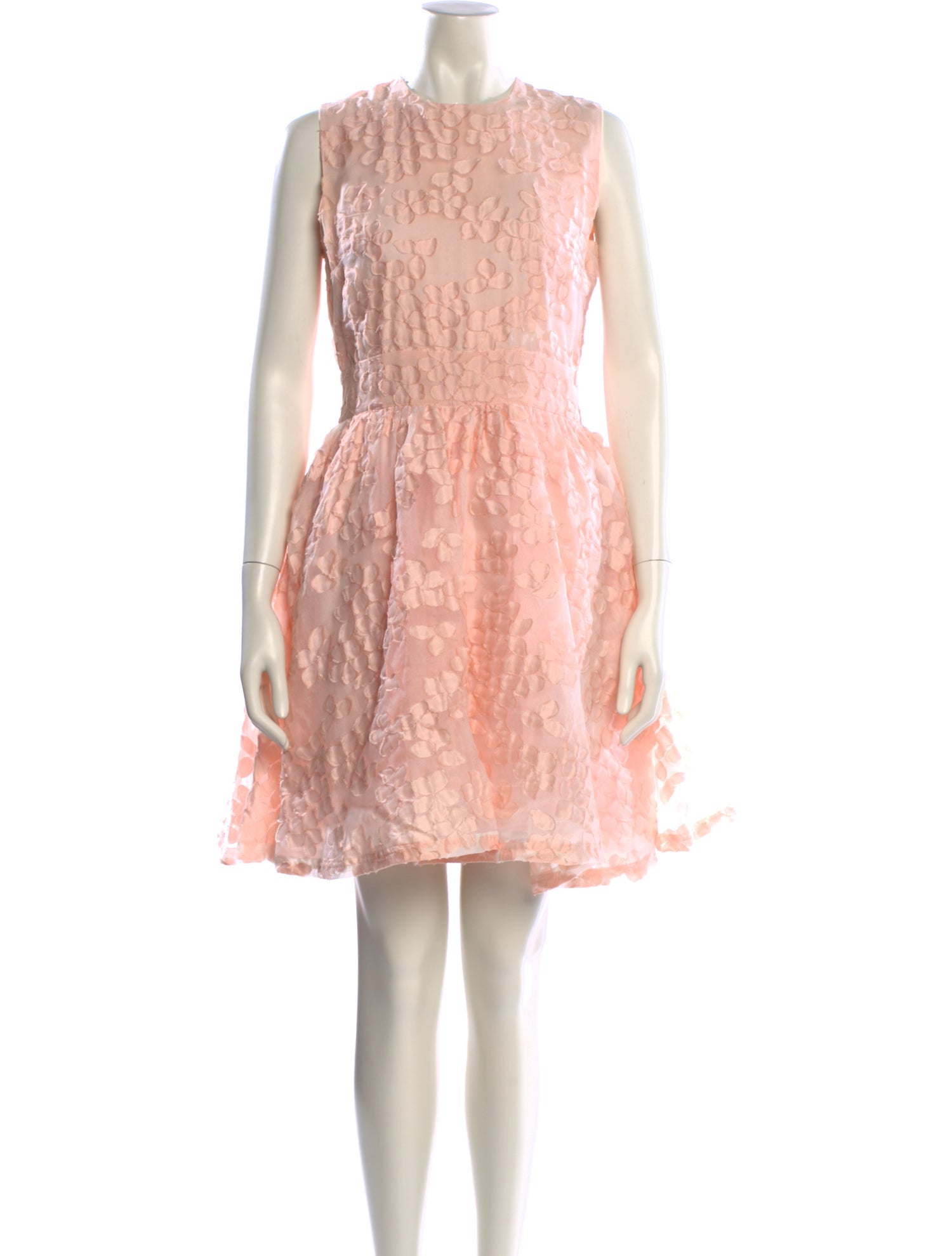 Maje Lace Pattern Mini Dress