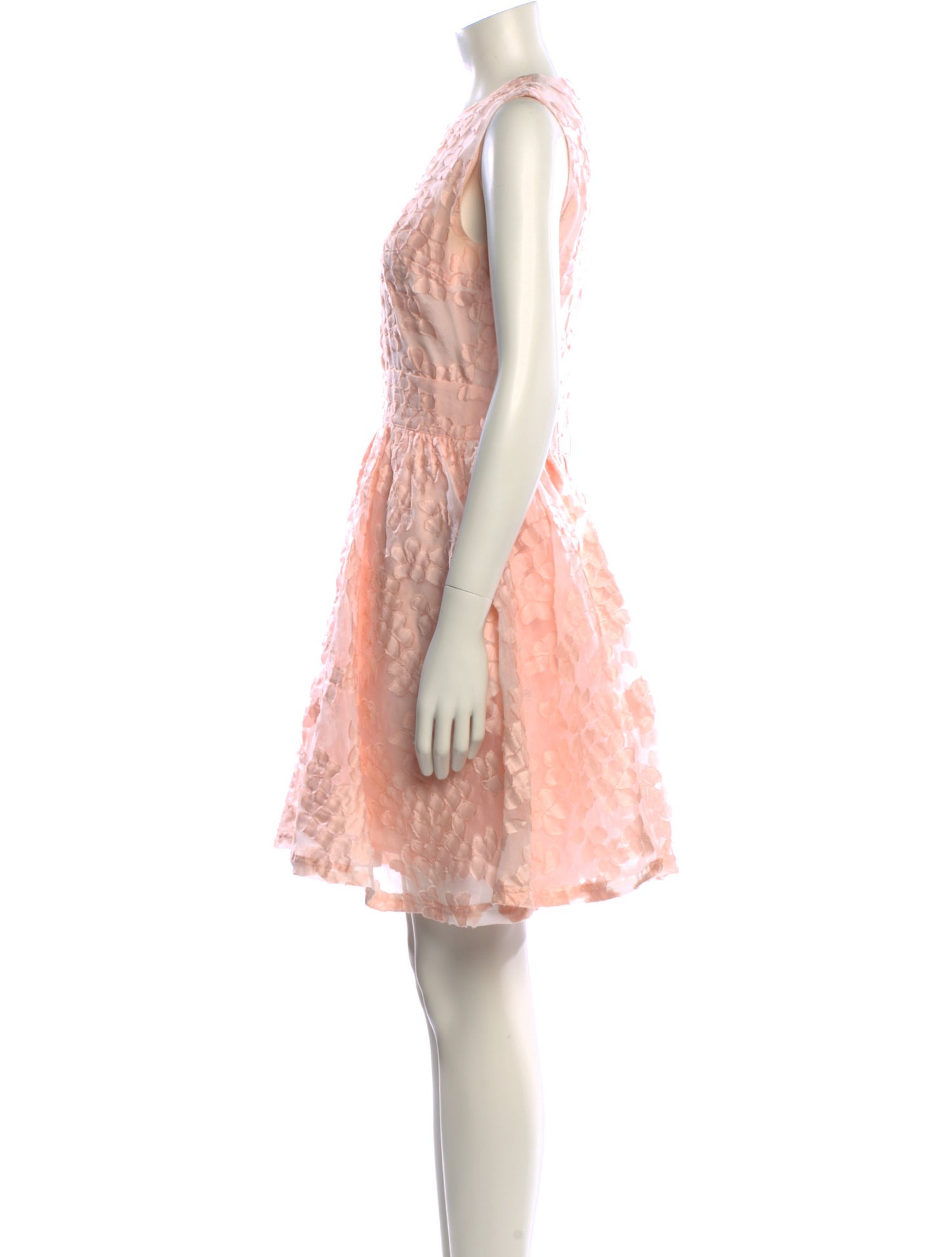 Maje Lace Pattern Mini Dress