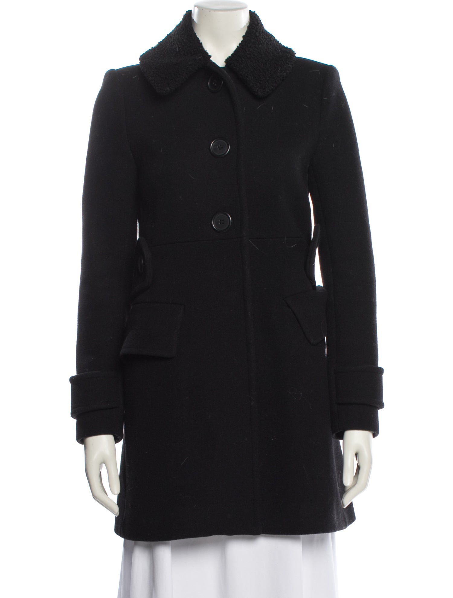 Maje Virgin Wool Peacoat
