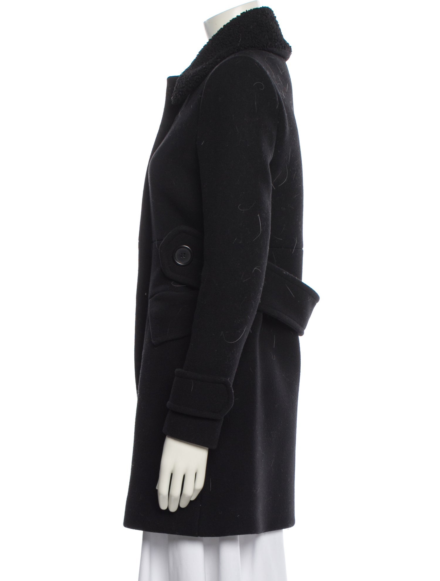 Maje Virgin Wool Peacoat