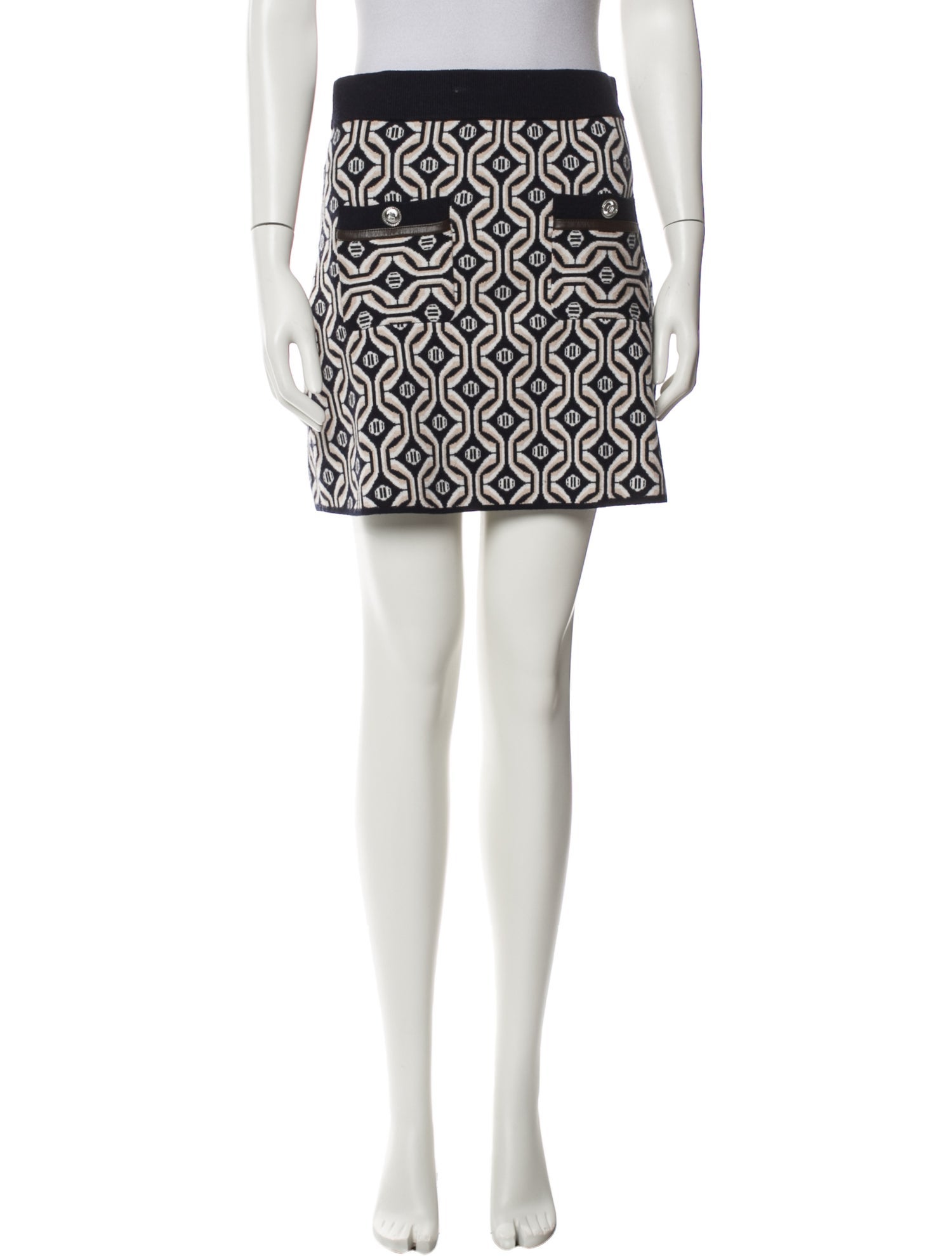 Maje Printed Knee-Length Skirt