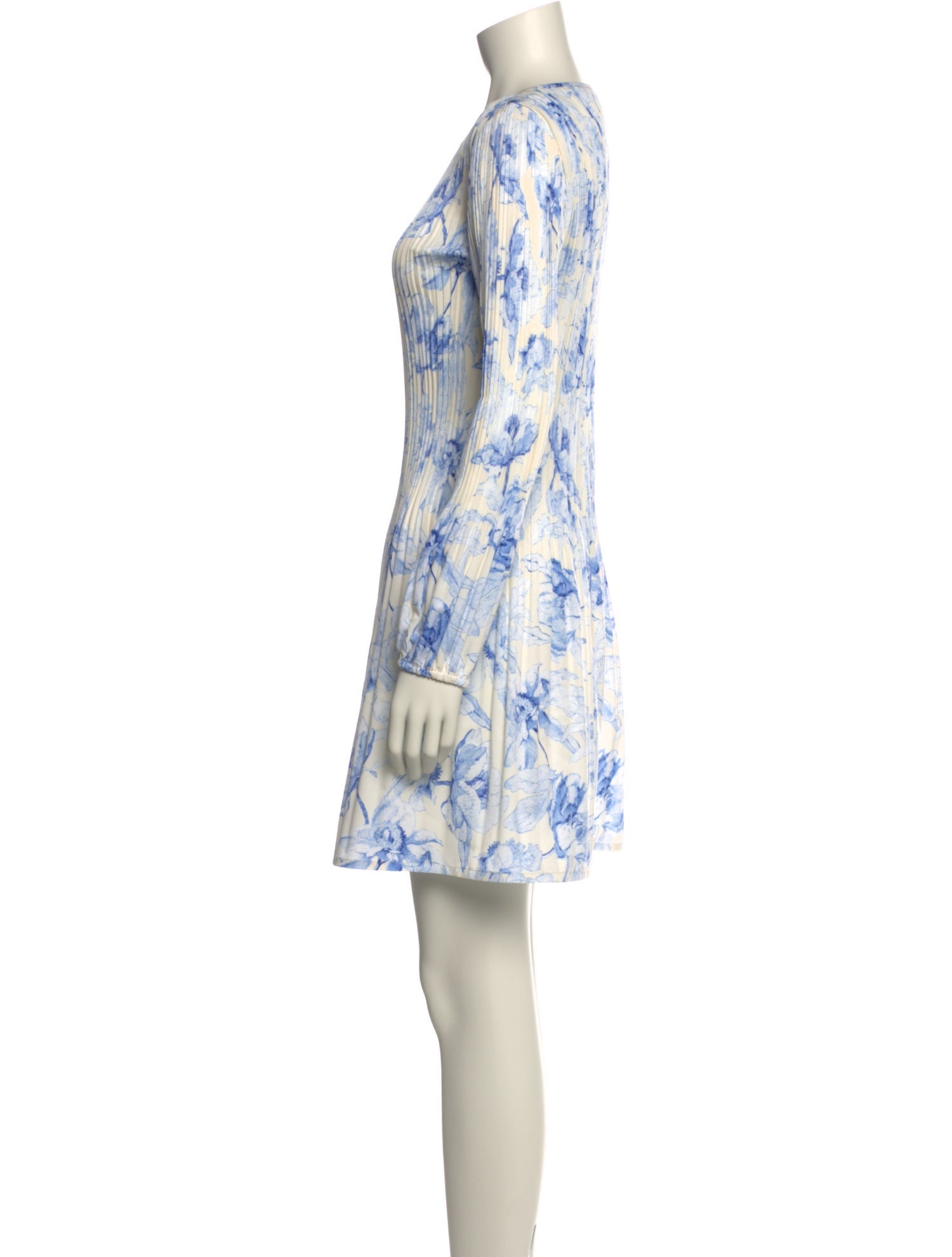 Maje Floral Print Mini Dress