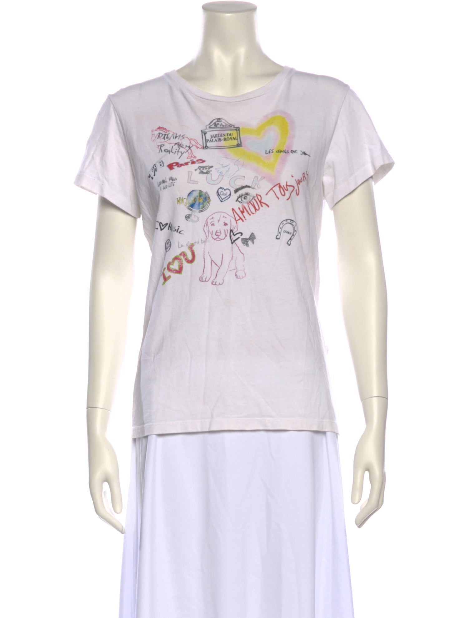 Maje Graphic Print Crew Neck T-Shirt