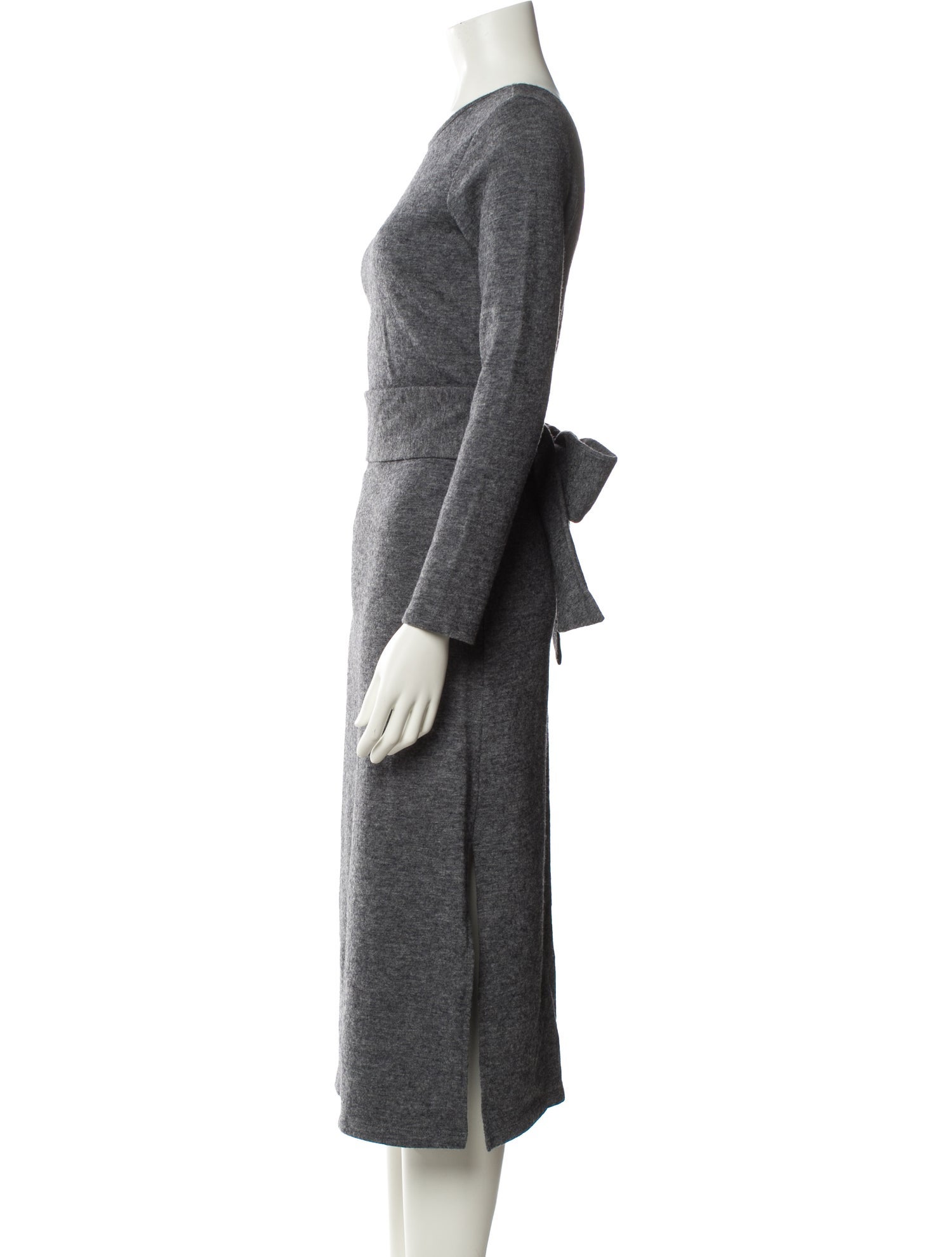 Maje Bateau Neckline Midi Length Dress