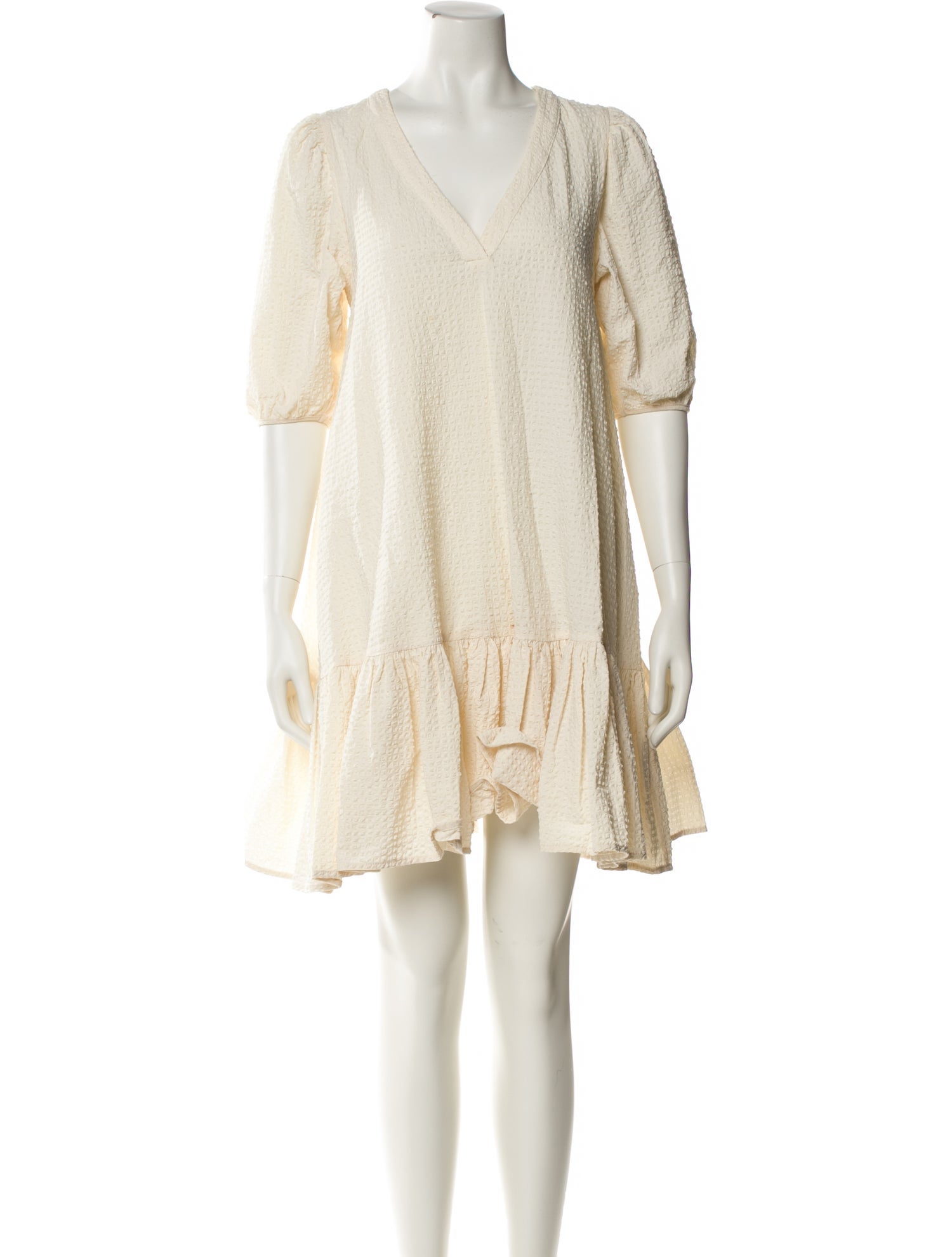 Maje V-Neck Mini Dress