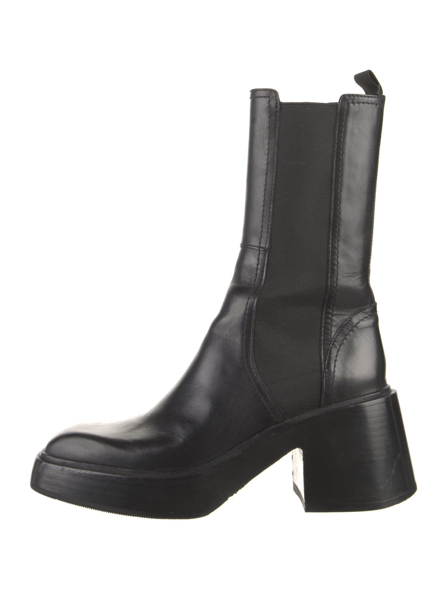 Maje Leather Chelsea Boots