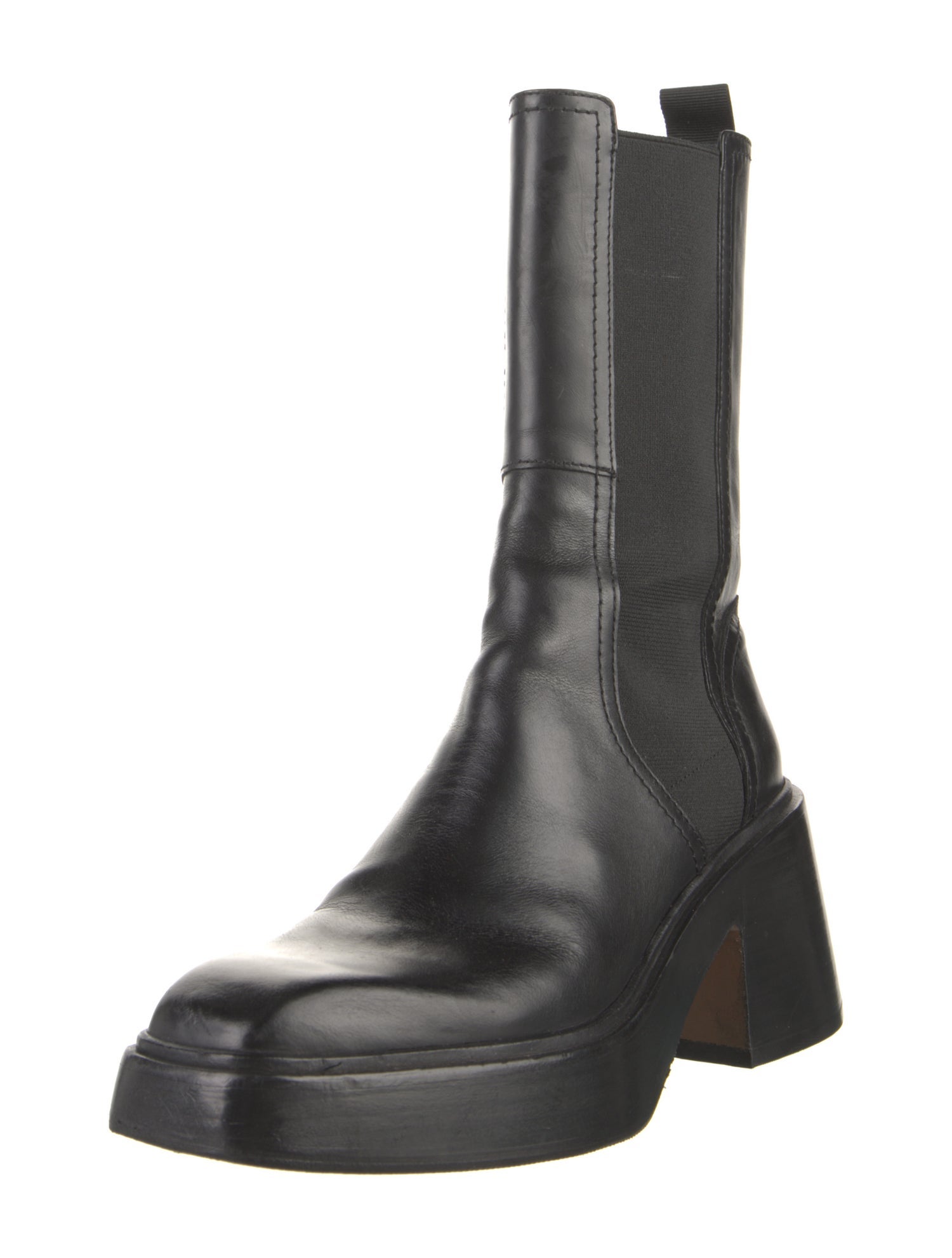 Maje Leather Chelsea Boots