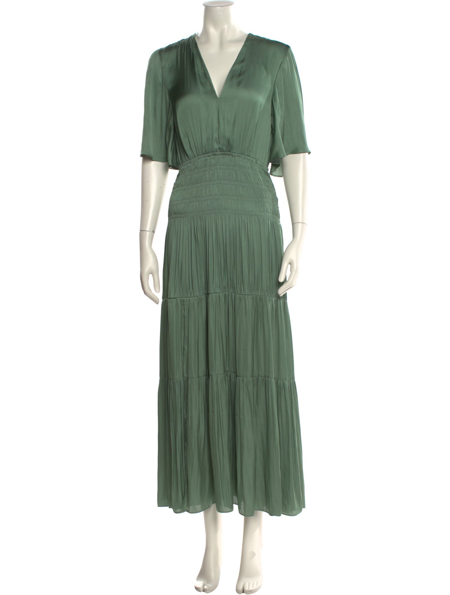 Maje V-Neck Long Dress