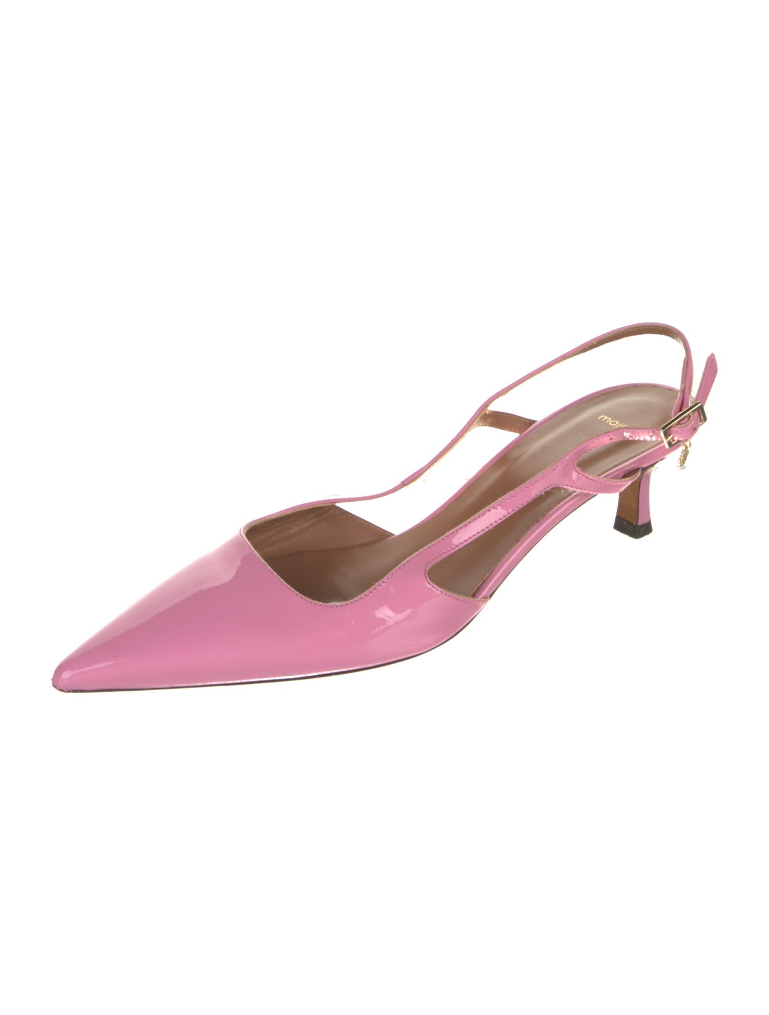 Maje Patent Leather Slingback Pumps