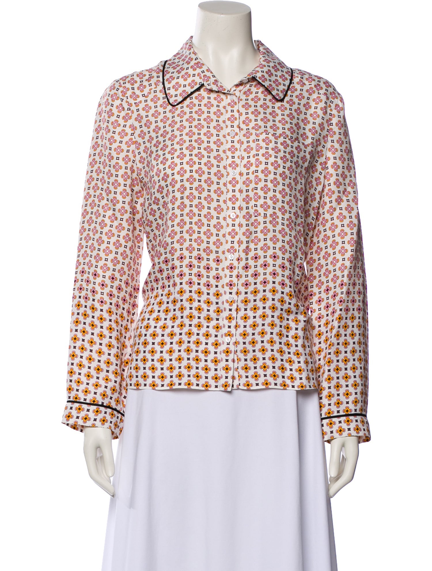 Maje Silk Printed Pajamas