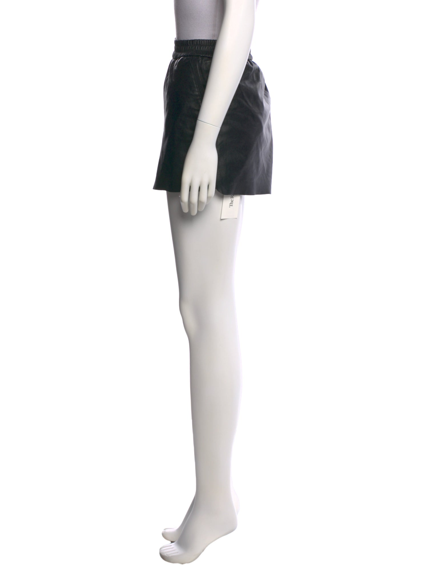 Maje Leather Mini Shorts