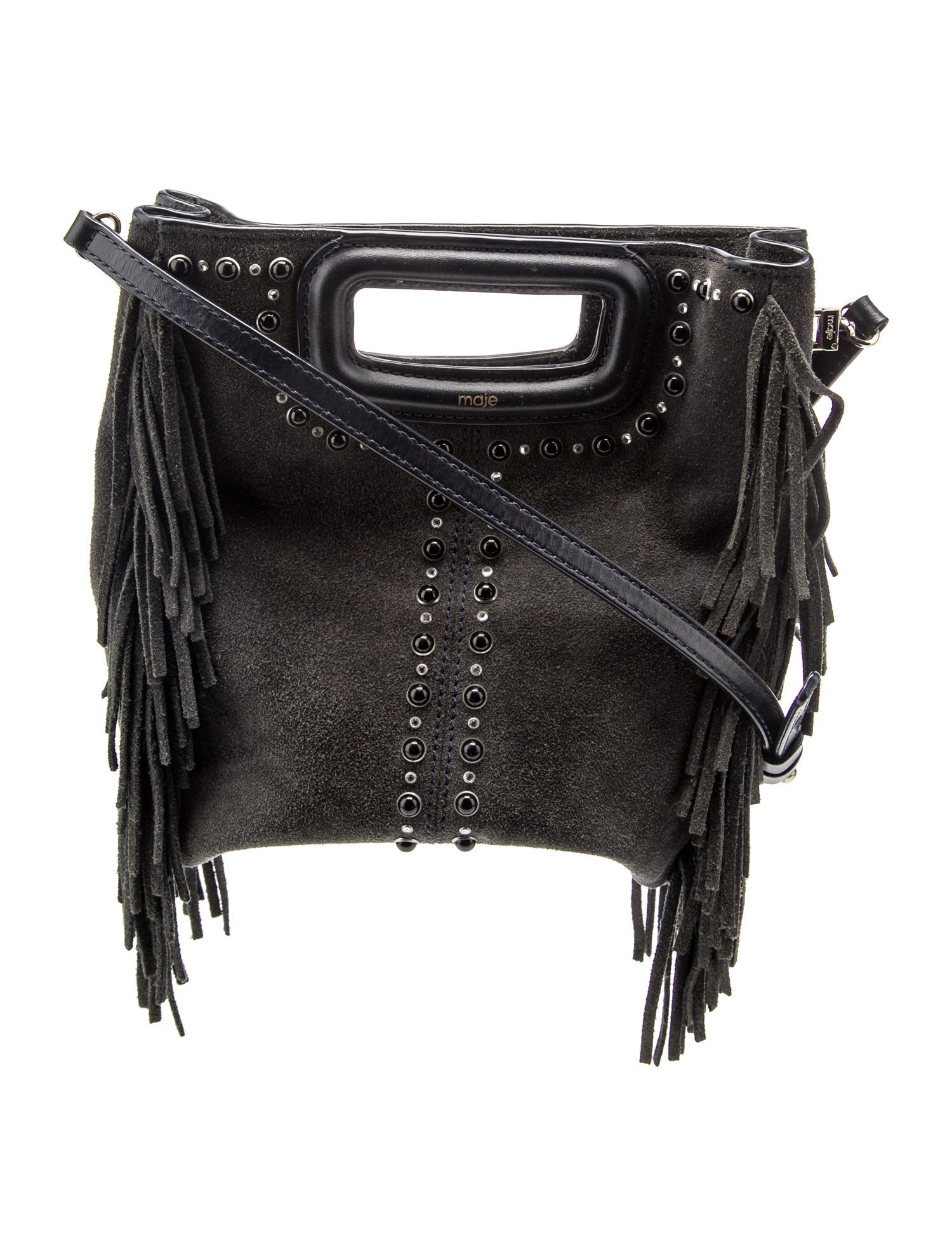 Maje Suede Crossbody Bag