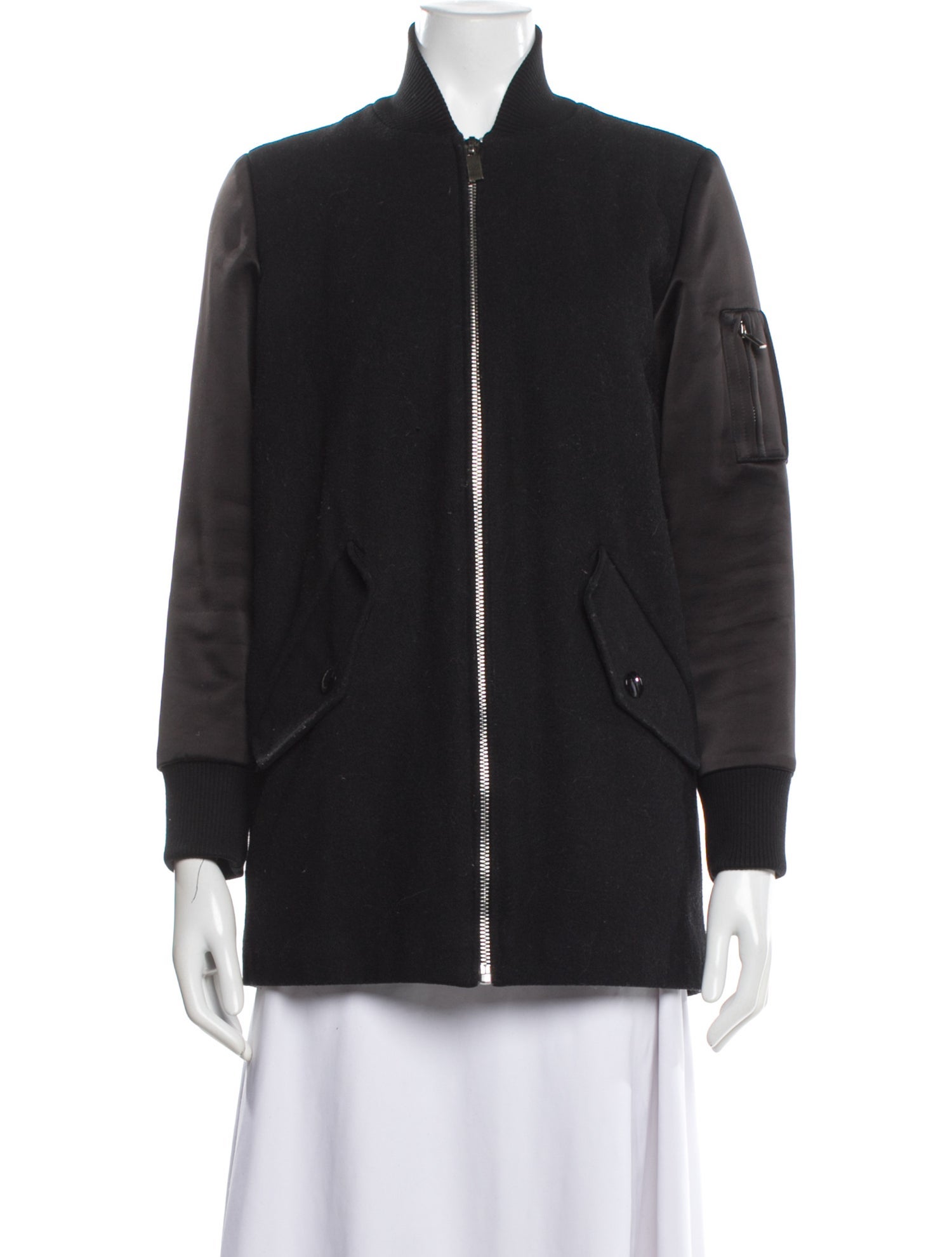 Maje Wool Bomber Jacket