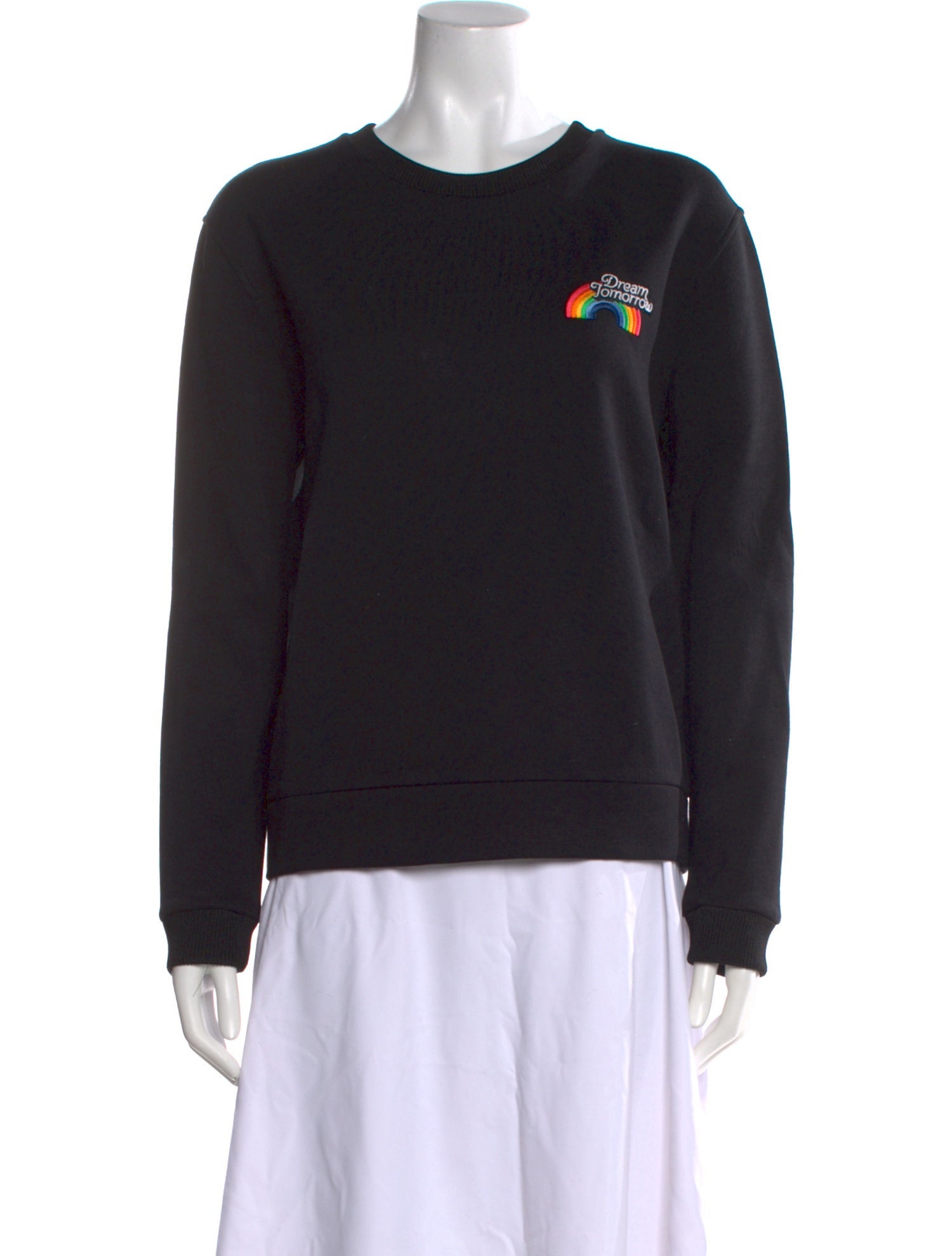 Maje Graphic Print Crew Neck Sweatshirt