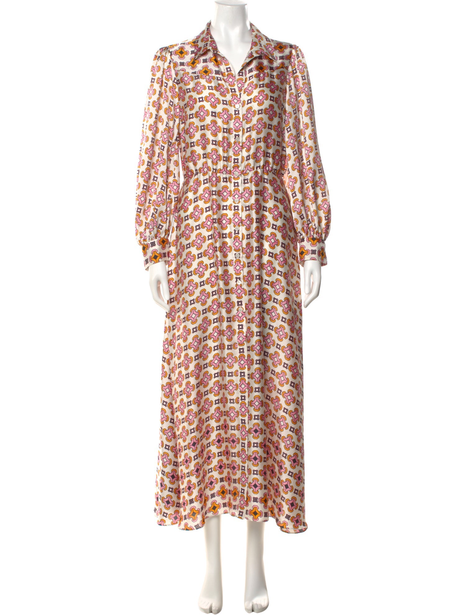Maje Printed Long Dress
