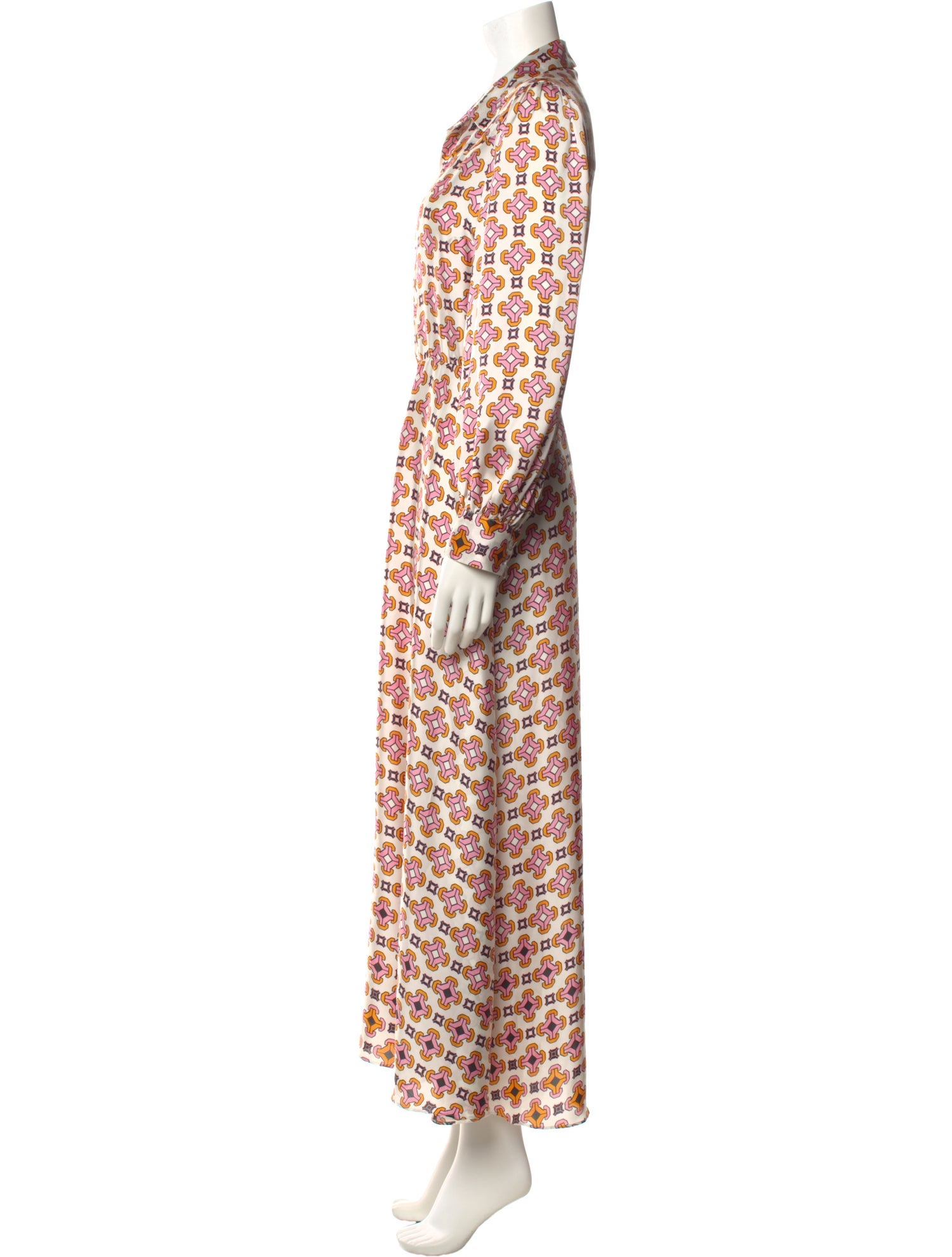 Maje Printed Long Dress