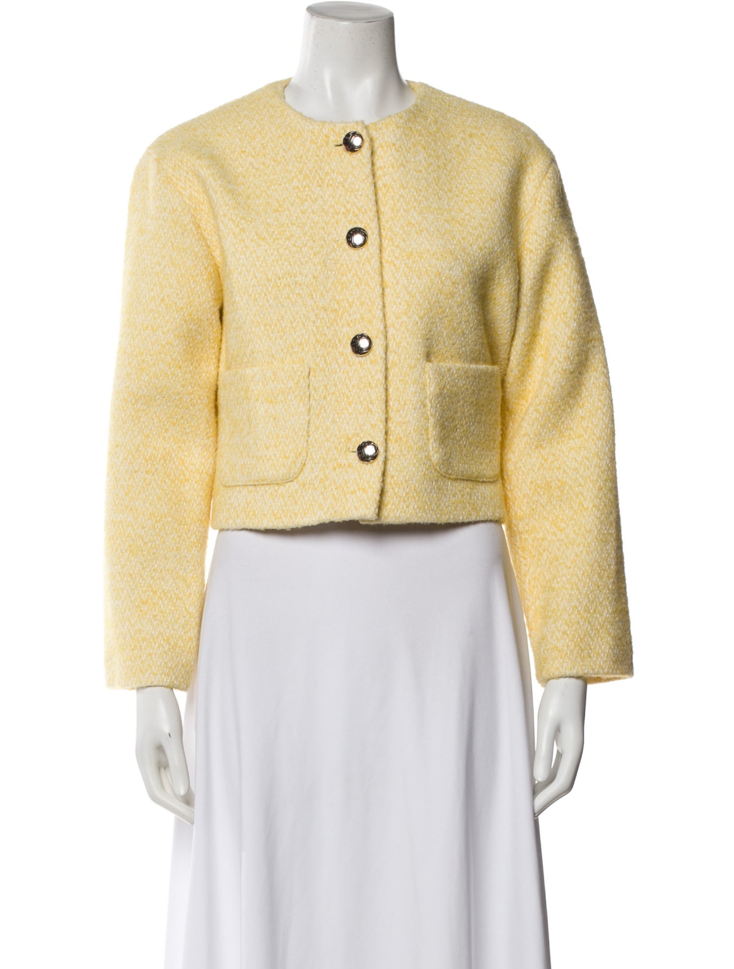 Maje Tweed Pattern Evening Jacket