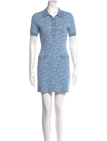 Pre-owned Maje Mini Dress In Blue