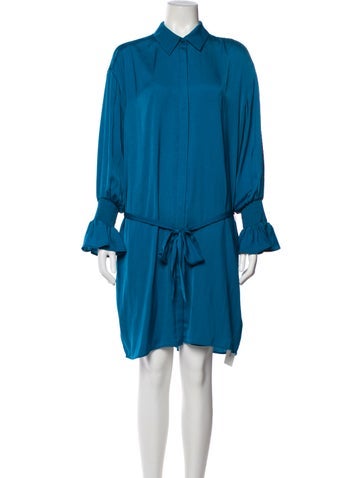 Pre-owned Maje Mini Dress In Blue