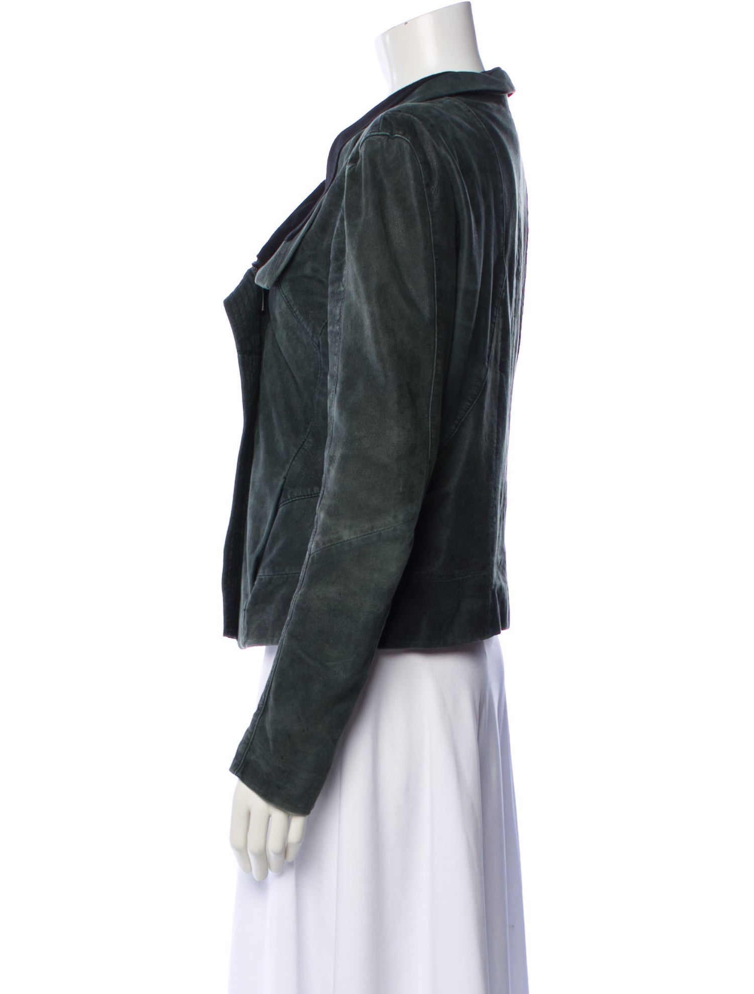 Maje Lamb Leather Biker Jacket