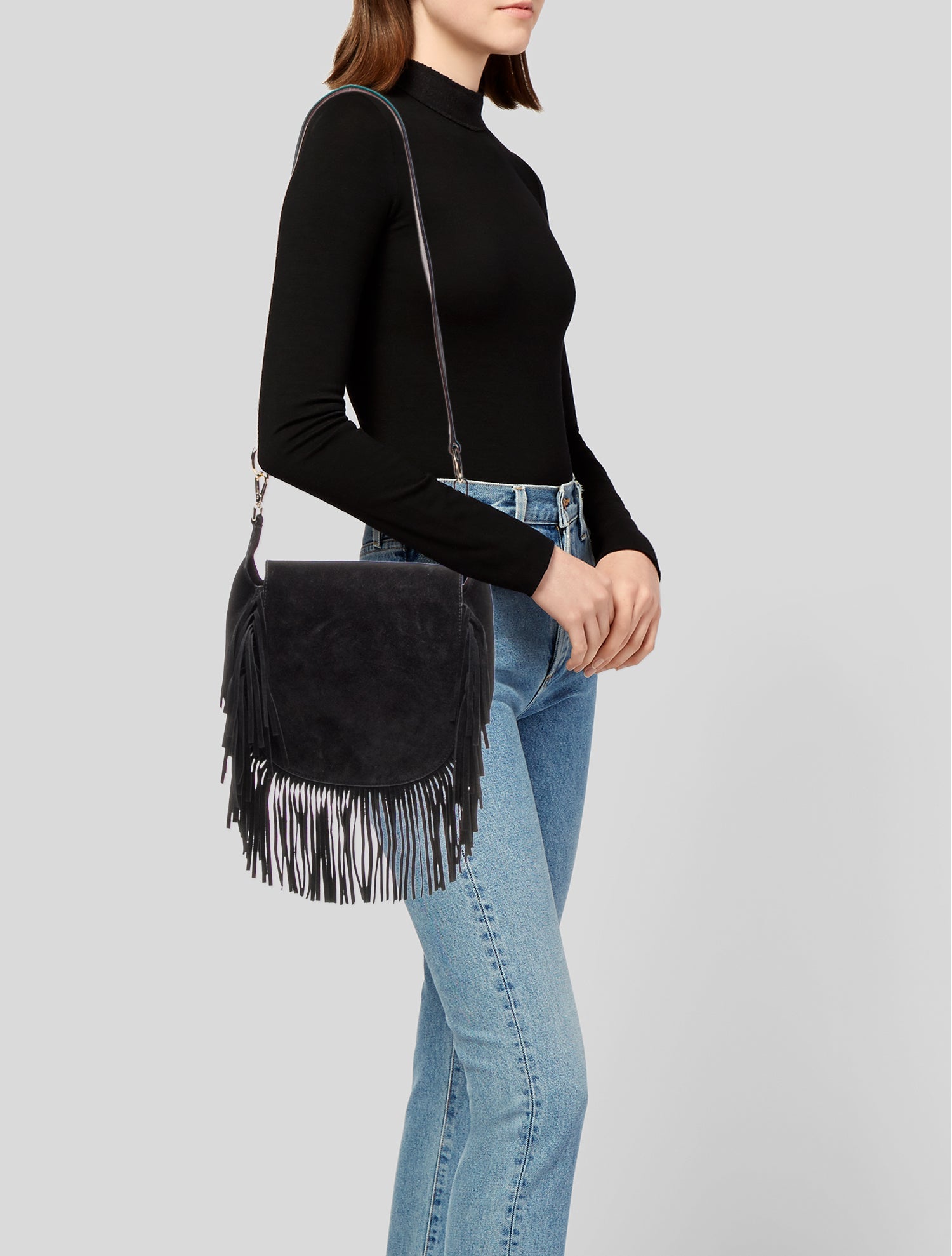 Maje Suede Bucket Bag