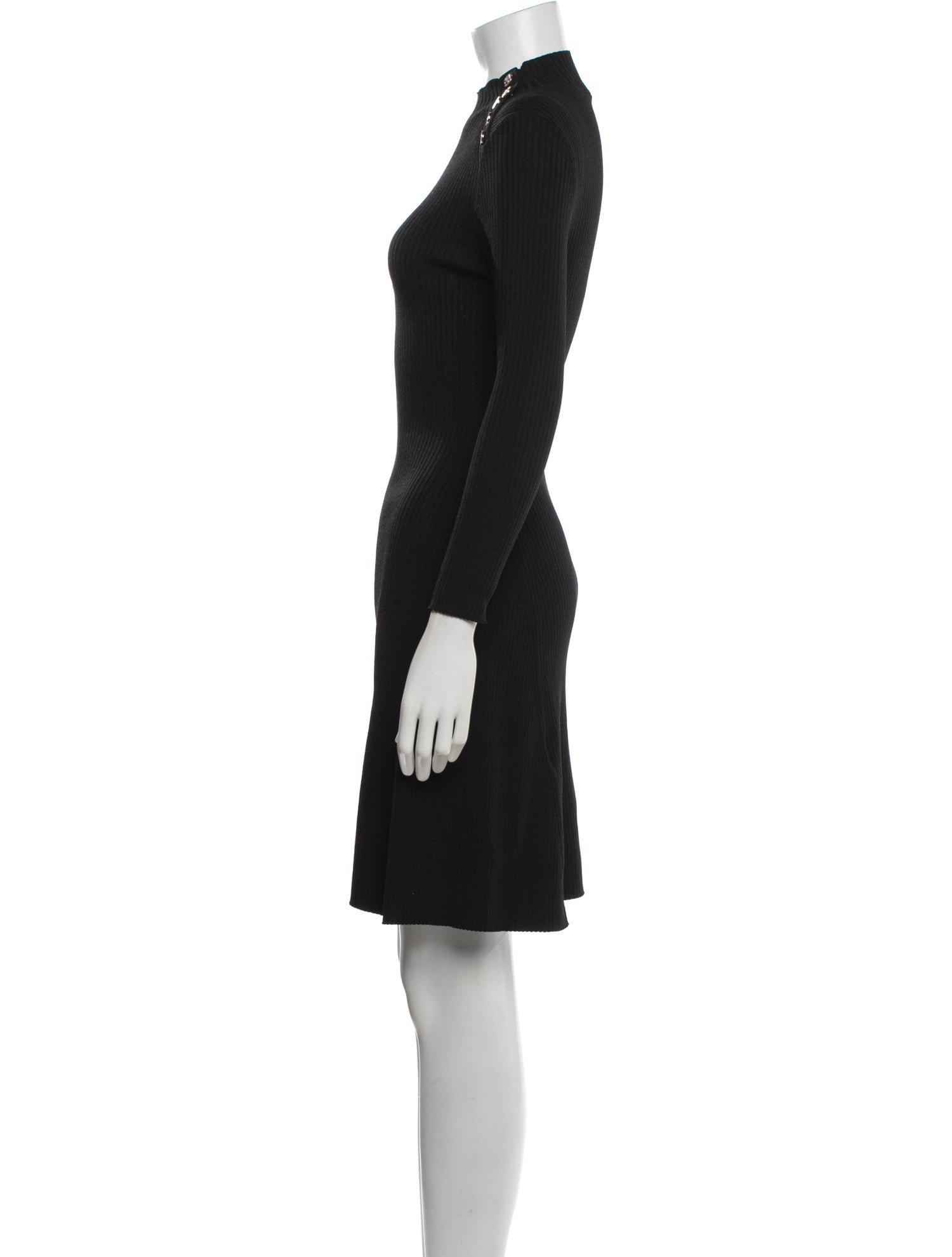 Maje Mock Neck Mini Dress