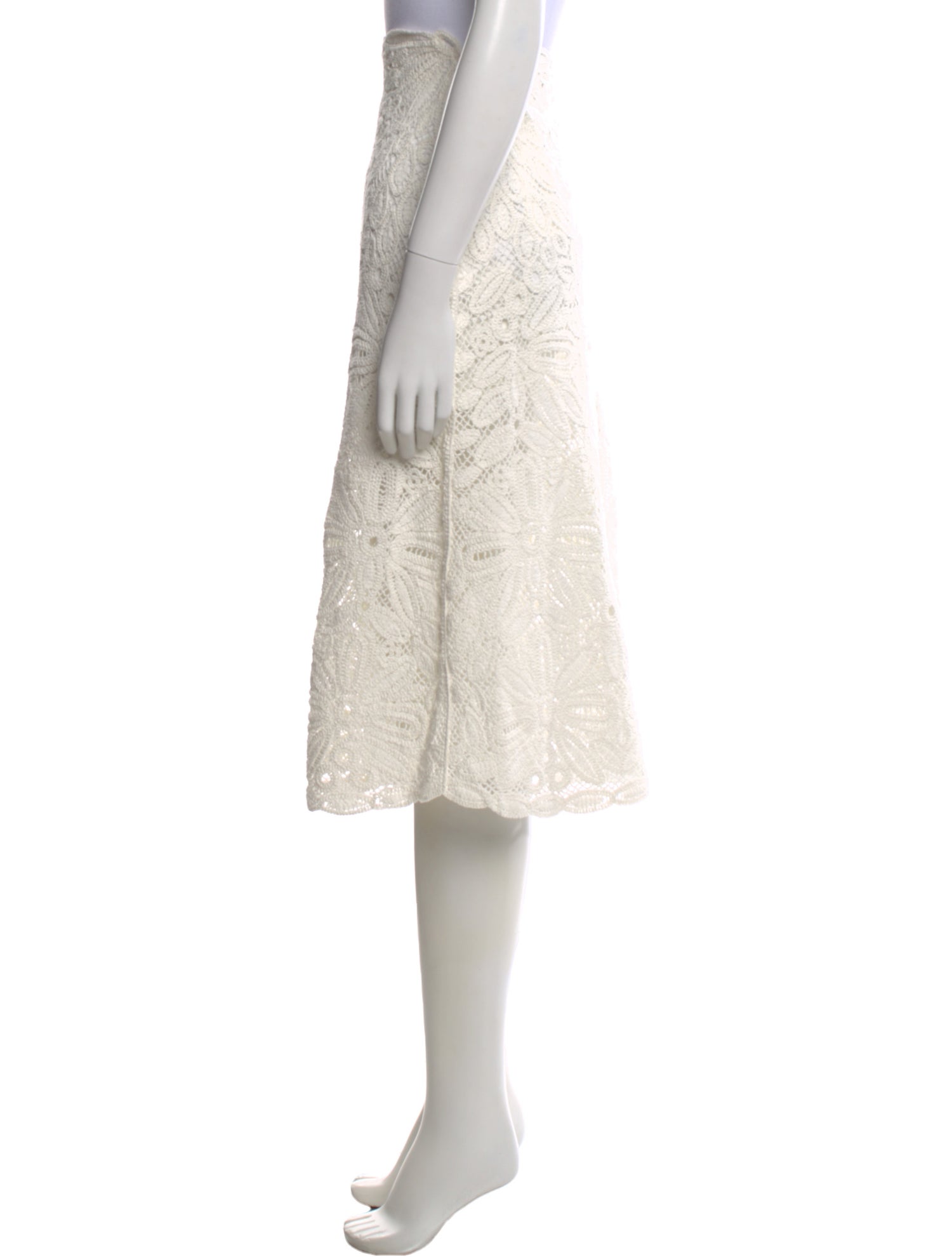 Maje Lace Pattern Midi Length Skirt w/ Tags