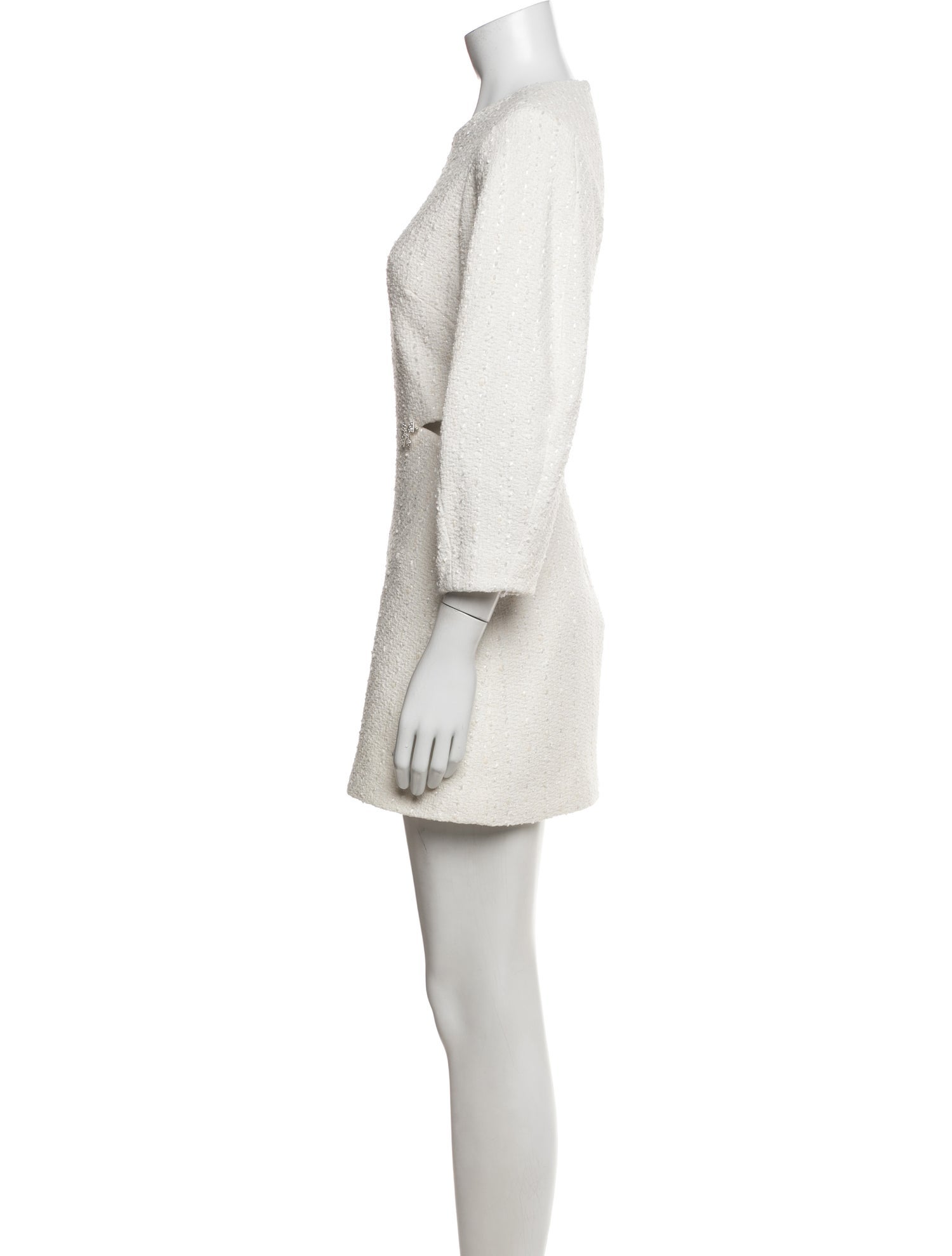 Maje Tweed Pattern Mini Dress
