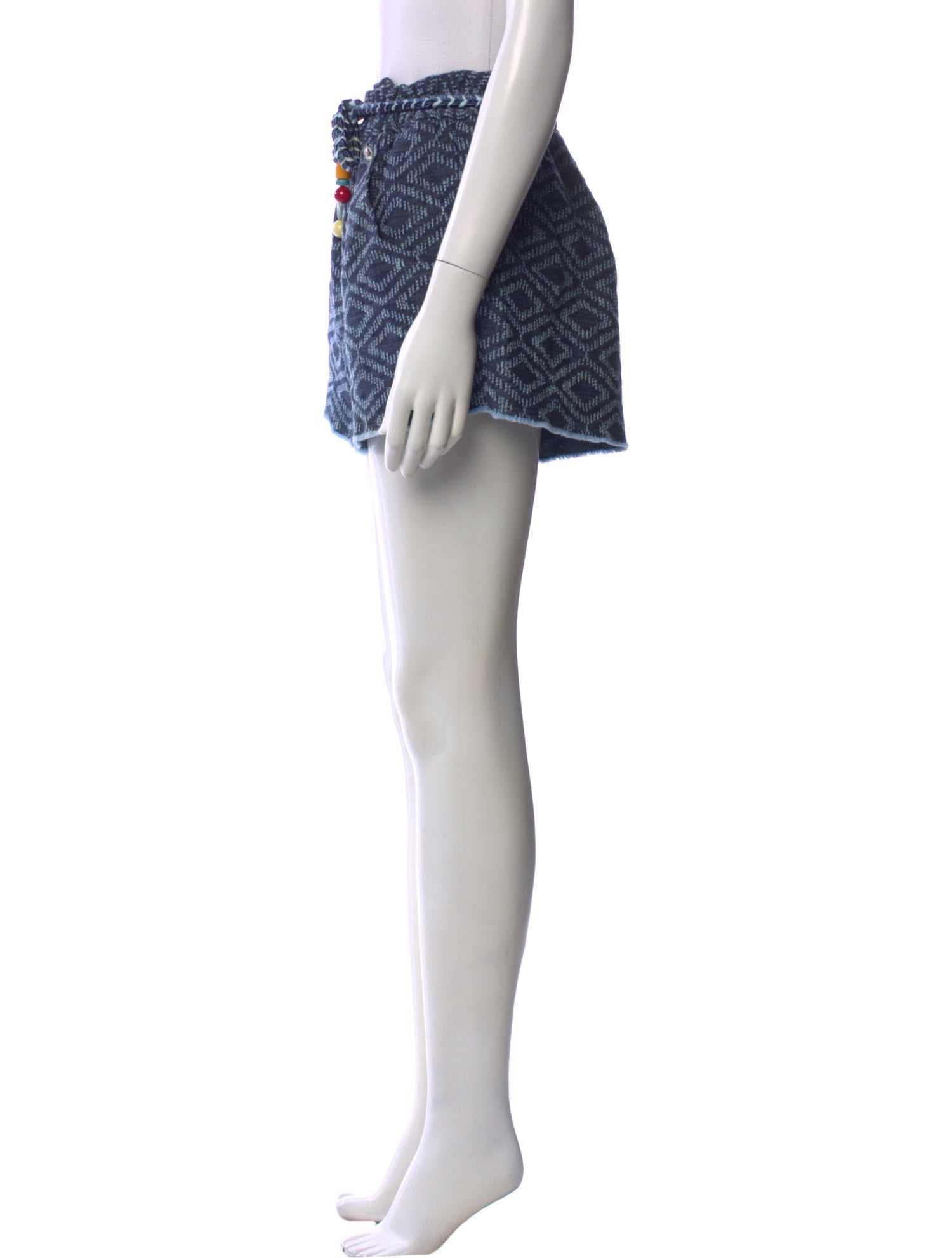 Maje Patterned Mini Shorts