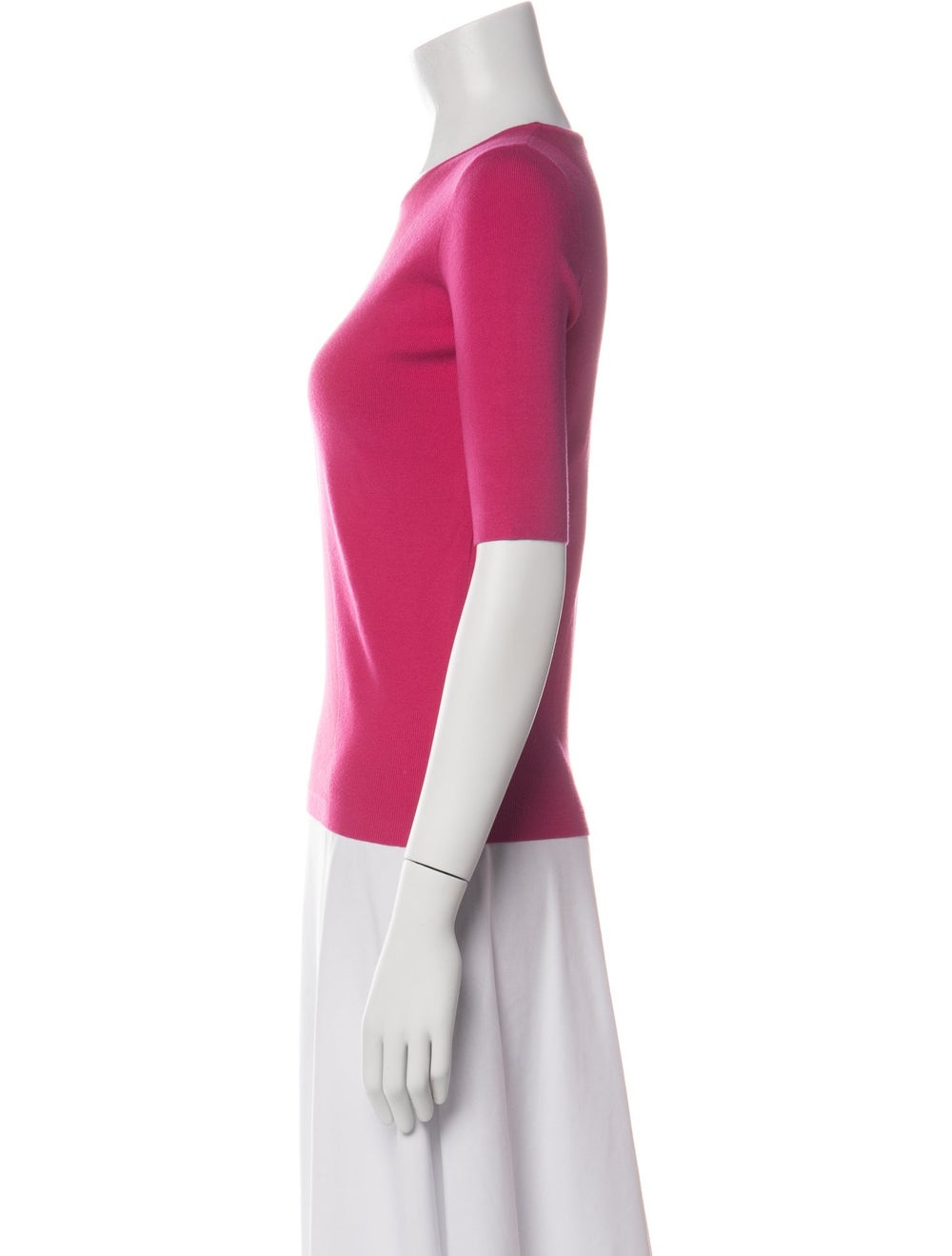 Maje Crew Neck Three-Quarter Sleeve Top View 2