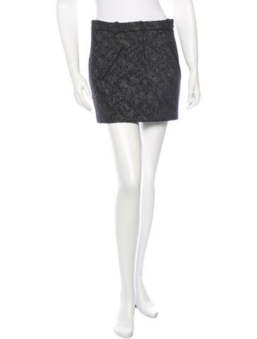 Maje Textured Mini Skirt
