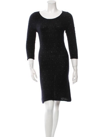 Maje Embellished Sweater Dress